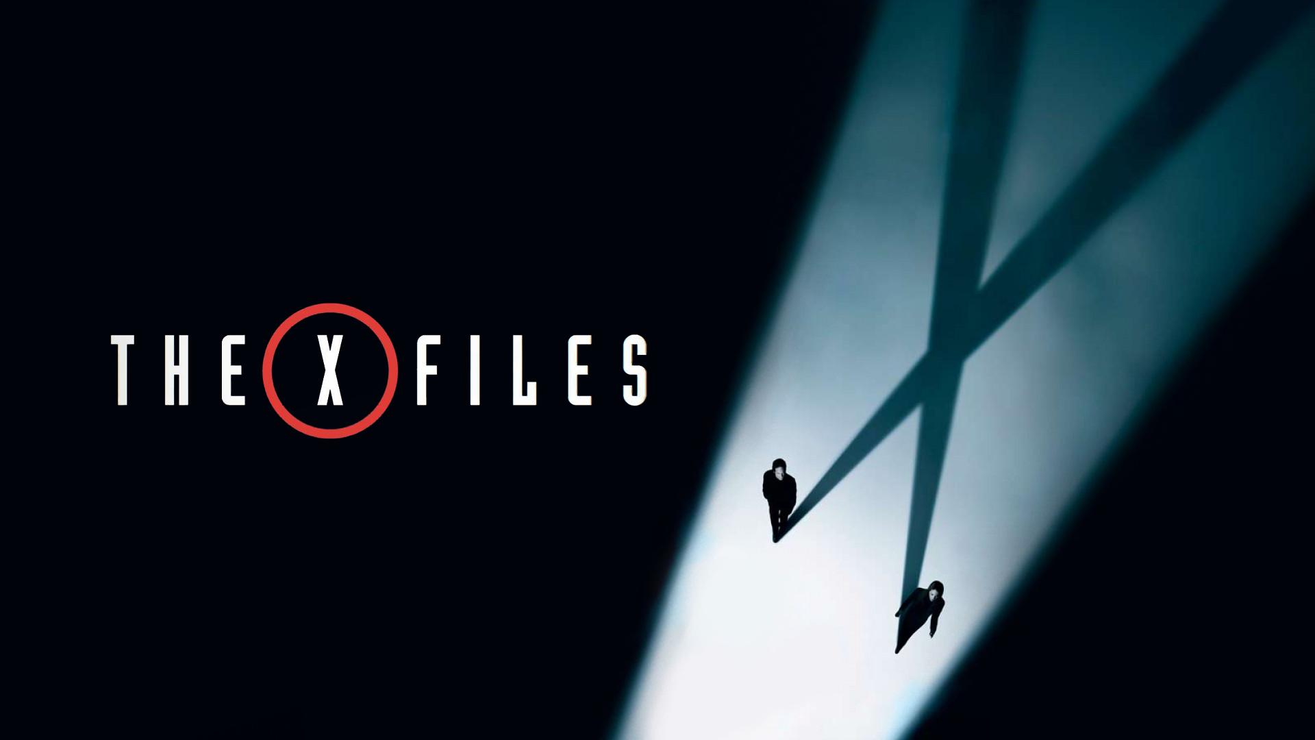 The X Files Dana Scully Gillian Anderson David Duchovny Fox Mulder Cyan Shadow 1920x1080