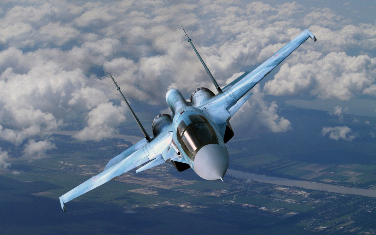 Sukhoi Su 34 Aircraft Military Military Aircraft Vehicle 1280x800