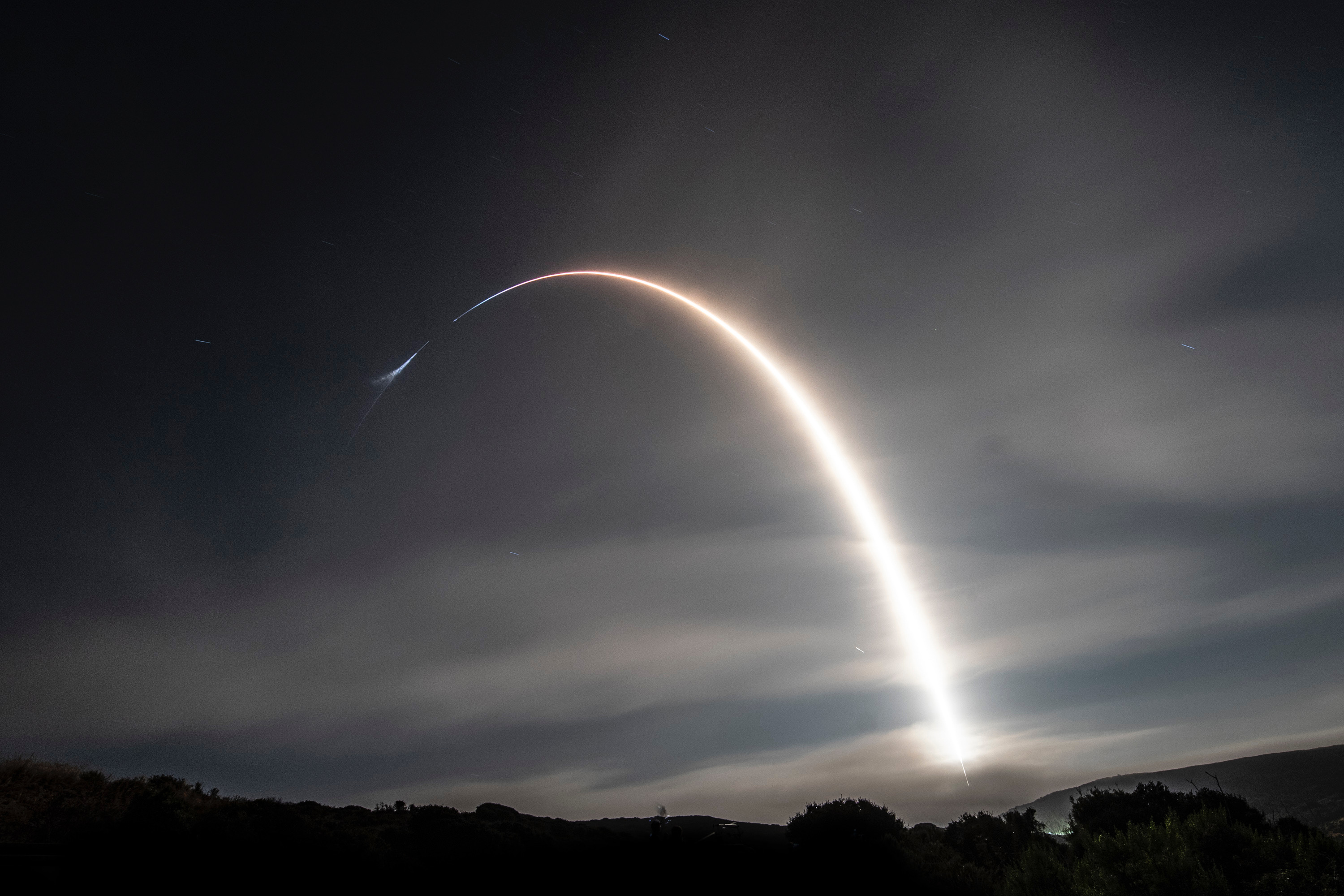 SpaceX Iridium 7 Mission Rocket Long Exposure 3000x2000