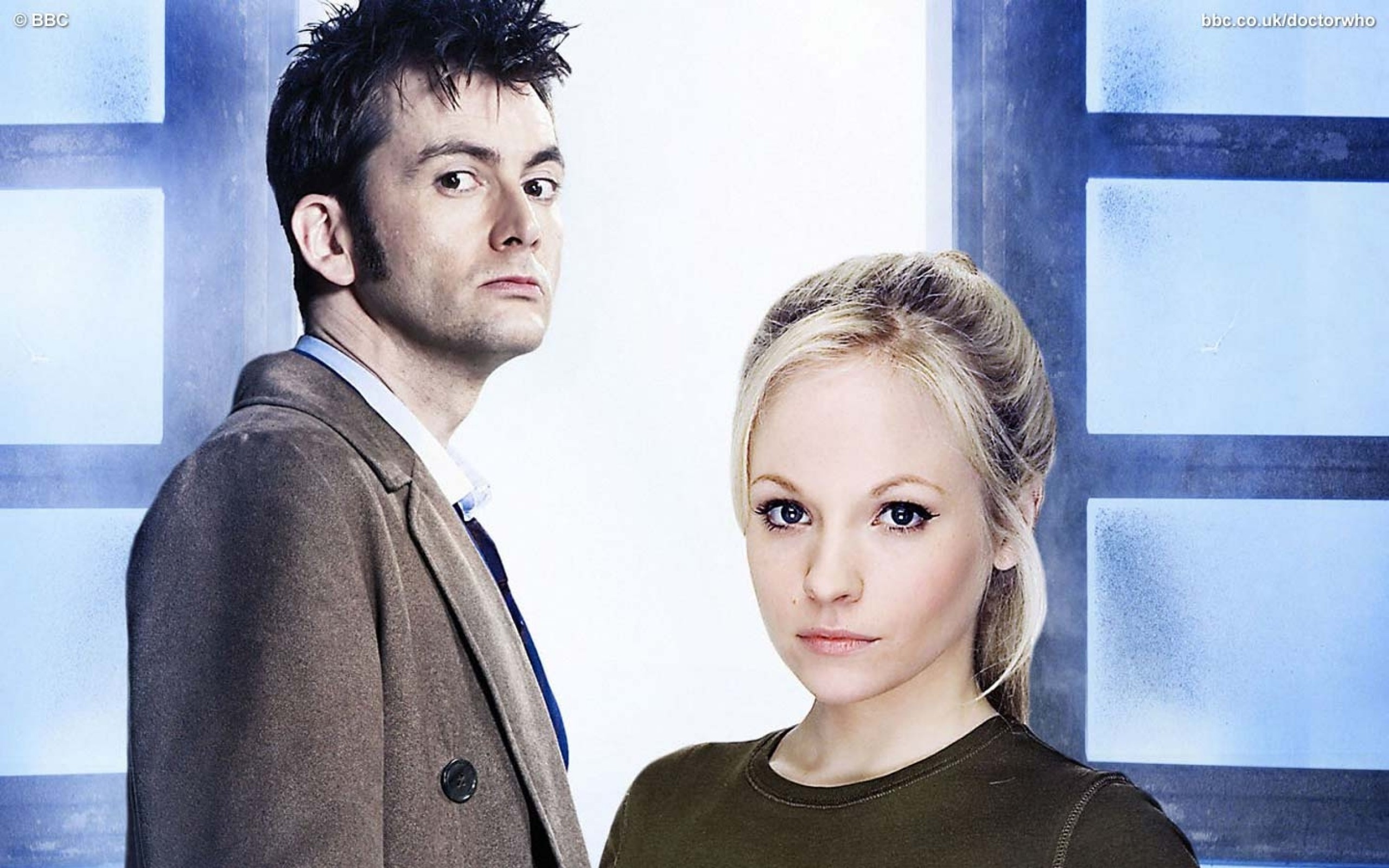 Doctor Who The Doctor TARDiS David Tennant Tenth Doctor Georgia Moffett 2560x1600