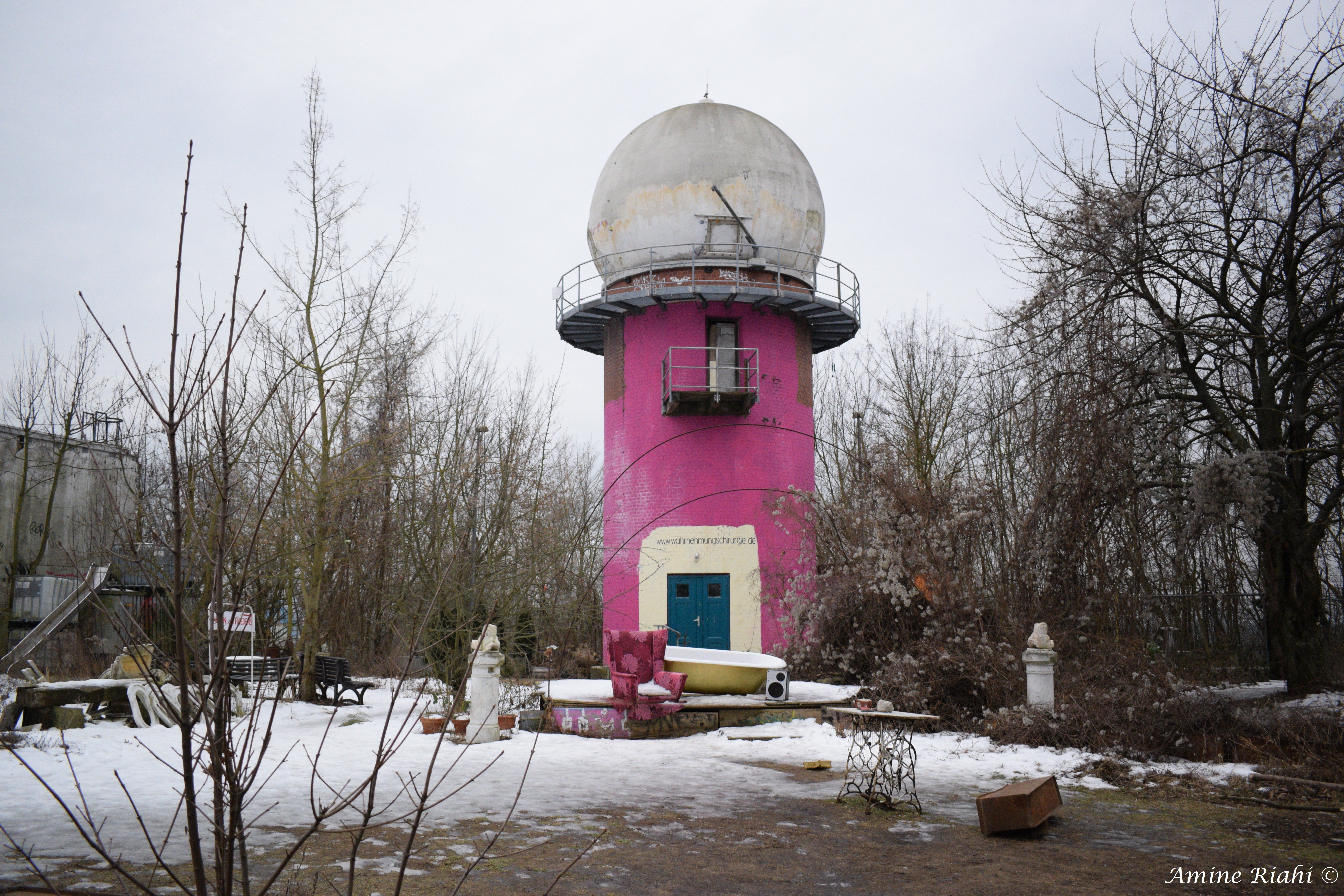 Berlin Teufelsberg Observatory Pink 6000x4000