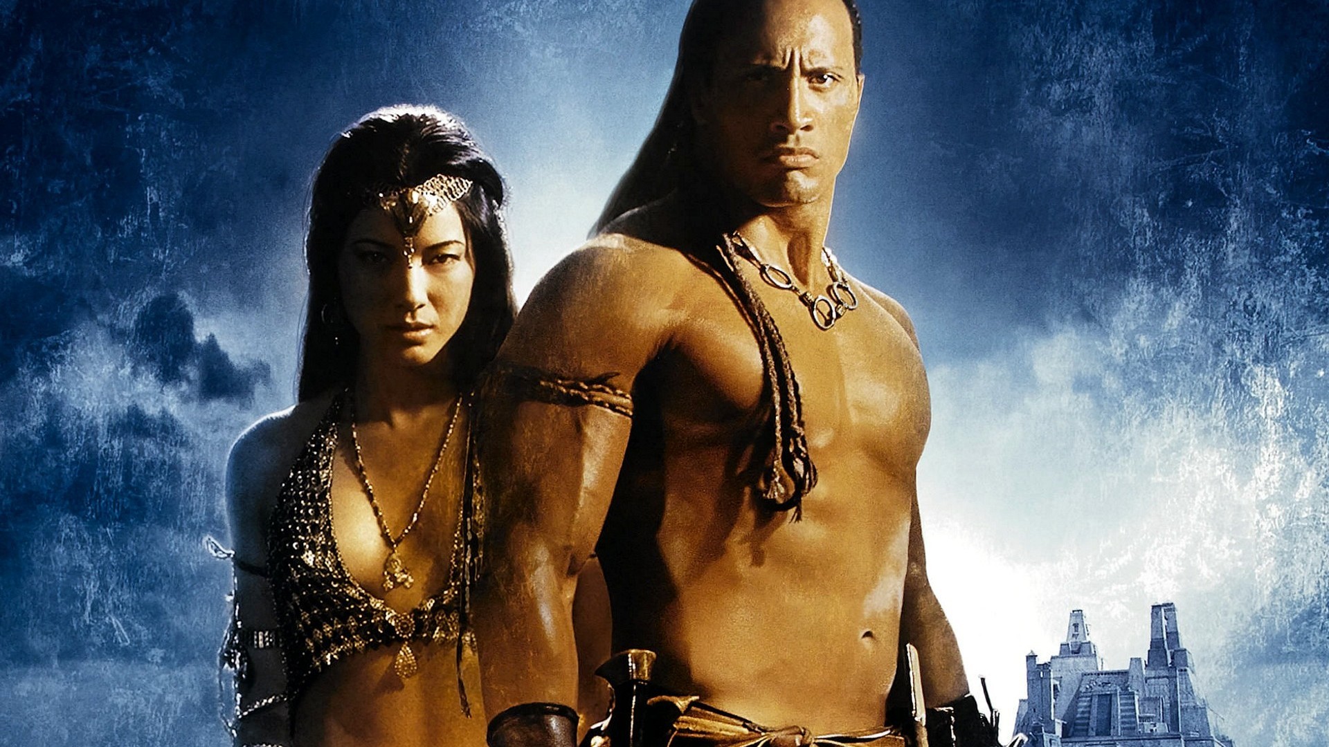 The Scorpion King Dwayne Johnson Kelly Hu 1920x1080