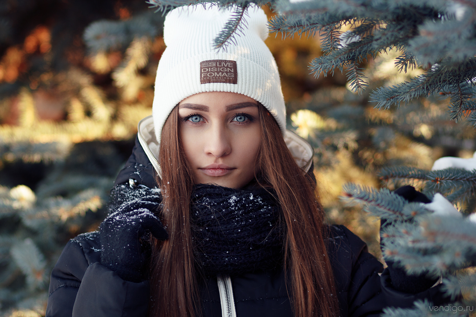 Women Portrait Face Scarf Depth Of Field Black Jackets Blue Eyes Black Scarf Evgeniy Bulatov Anastas 1620x1080