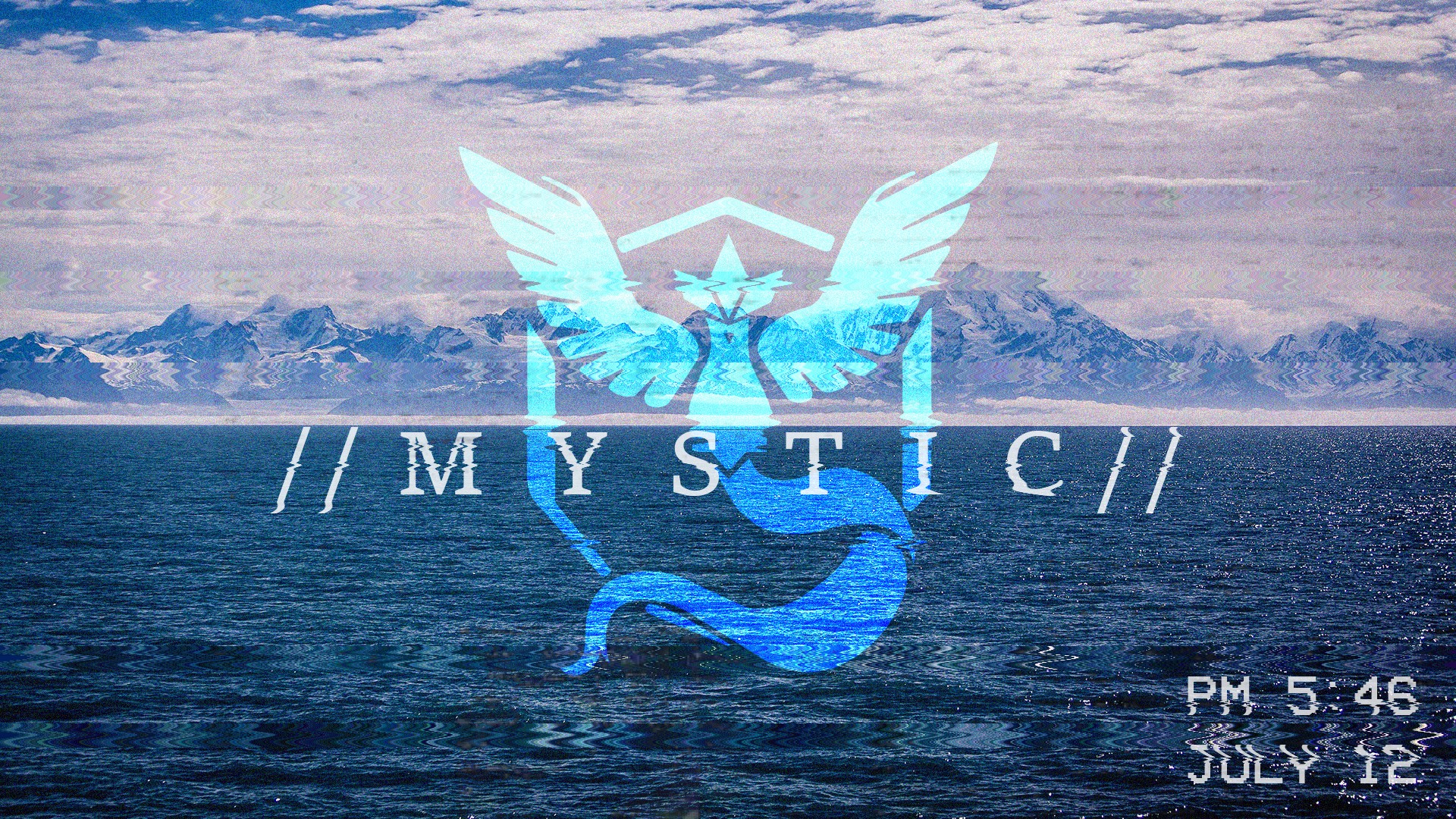 Pokemon Pokemon Go Valor Instinct Team Mystic Vaporwave 1920x1080