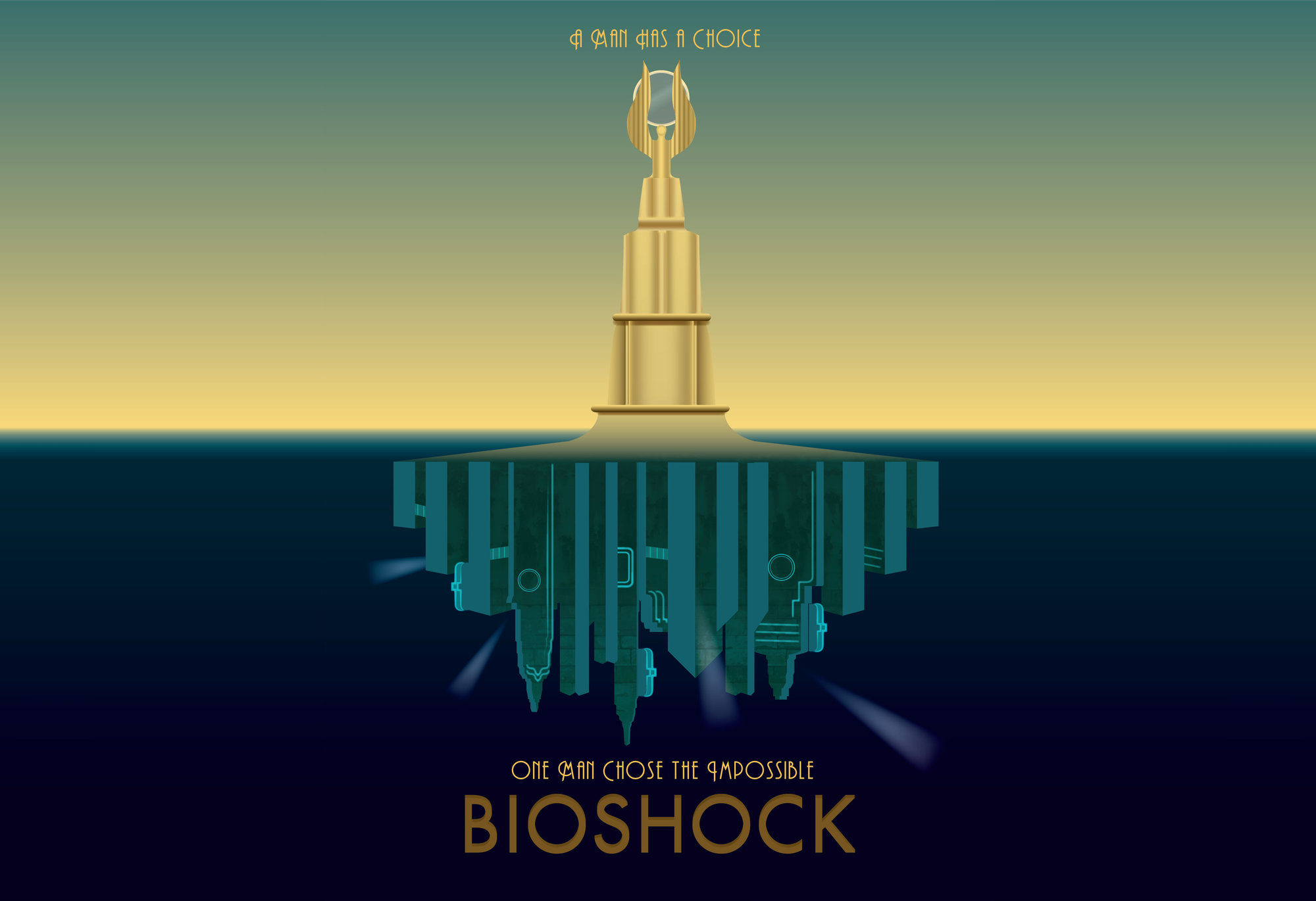 BioShock Rapture Sea Video Games Artwork 2000x1370