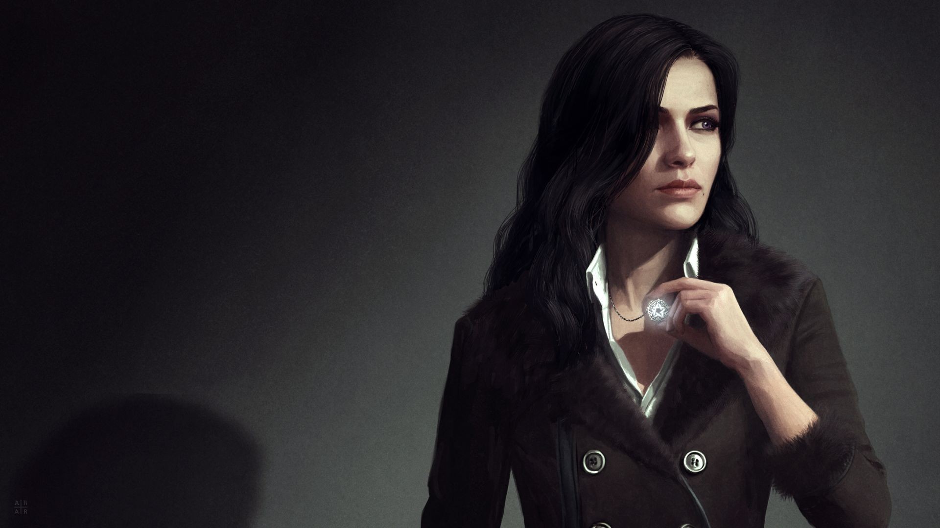 The Witcher The Witcher 3 Wild Hunt Yennefer Of Vengerberg Video Game Characters Trench Coat Yennefe 1920x1080