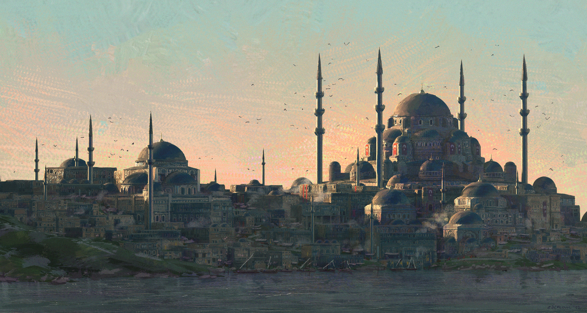 Concept Art Architecture City Ottoman Ottoman Empire Istanbul Republic Of Turkey 1920x1024