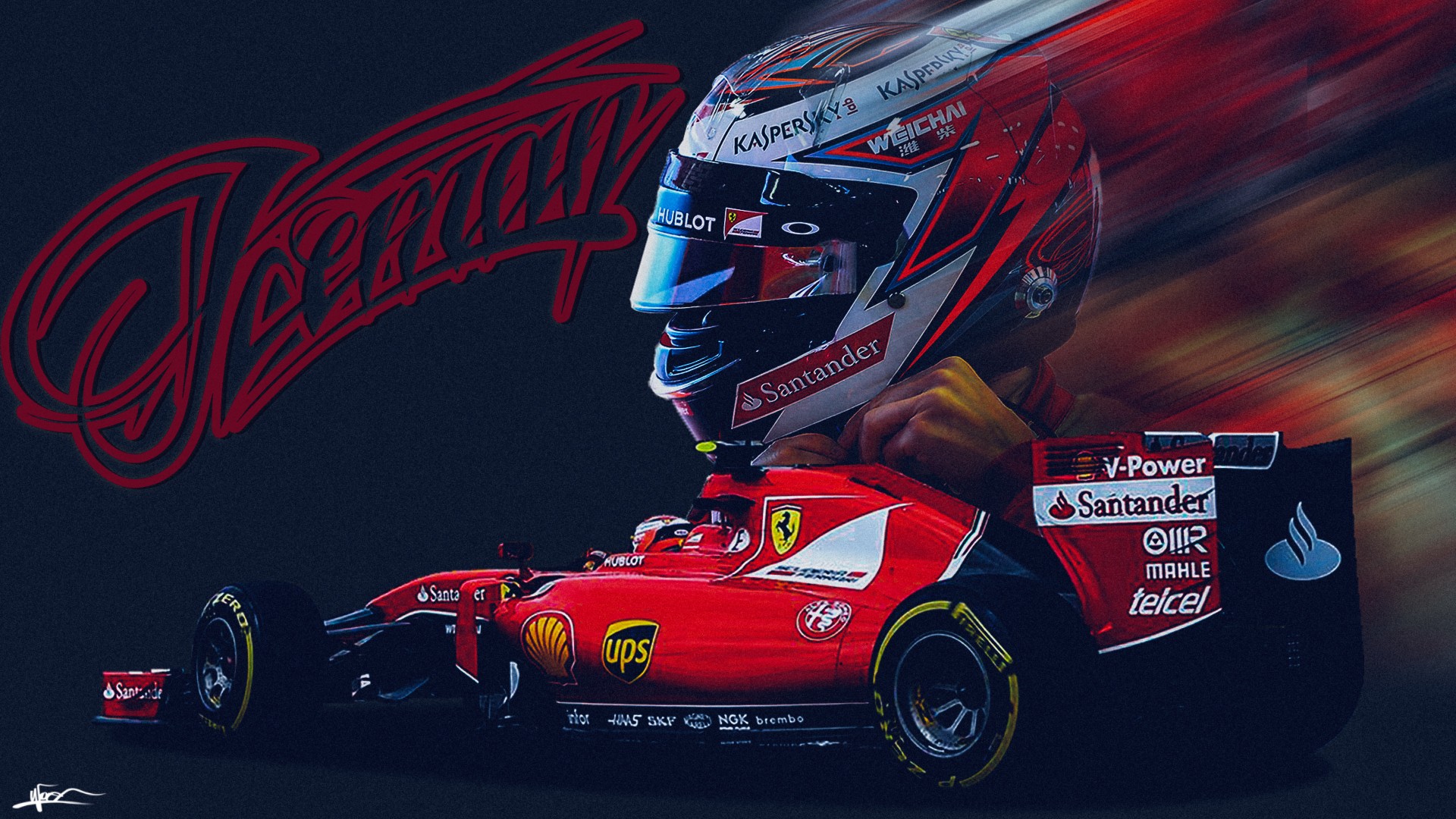 Kimi Raikkonen Ferrari Scuderia Ferrari Formula 1 World Champion 1920x1080