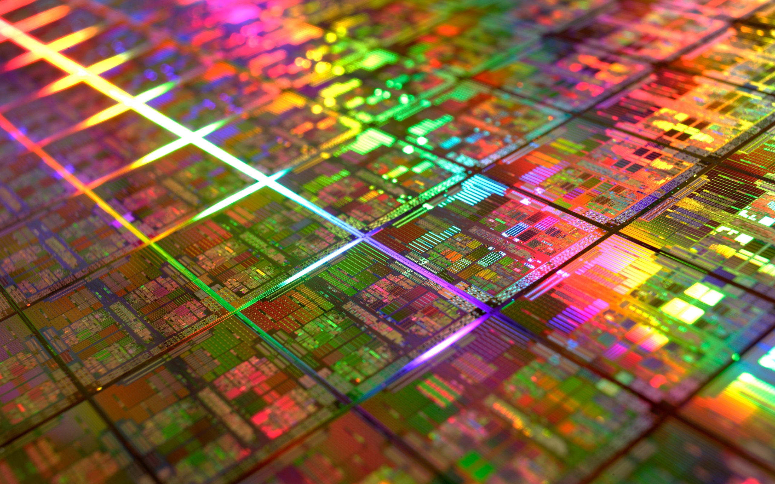 Circuit CPU Chips 2560x1600