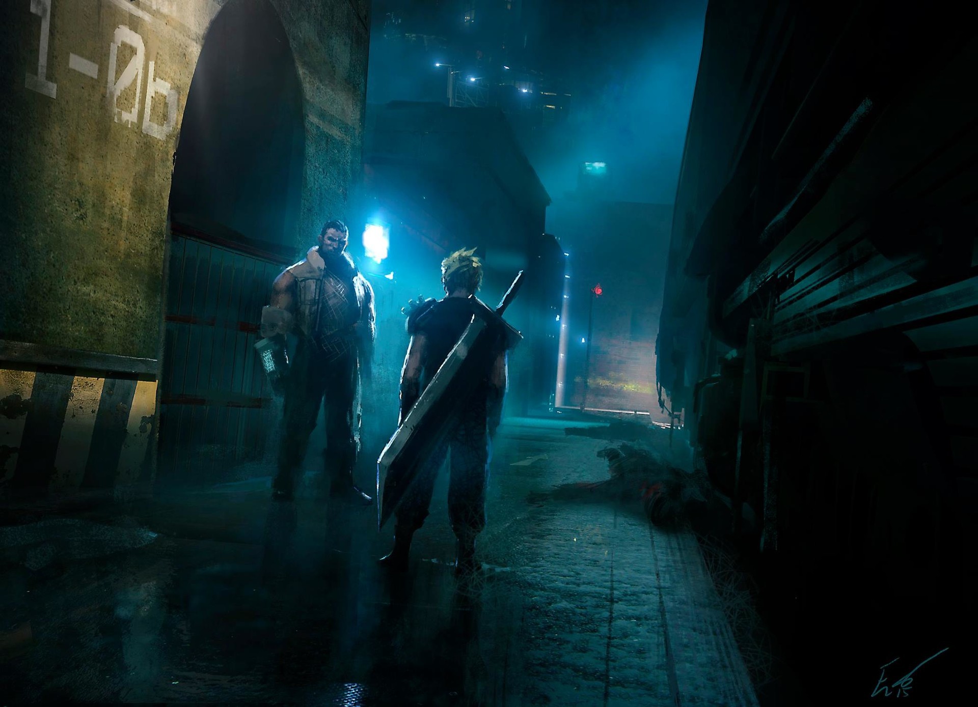 Final Fantasy Vii Cloud Strife Barret Wallace Final Fantasy 1920x1389