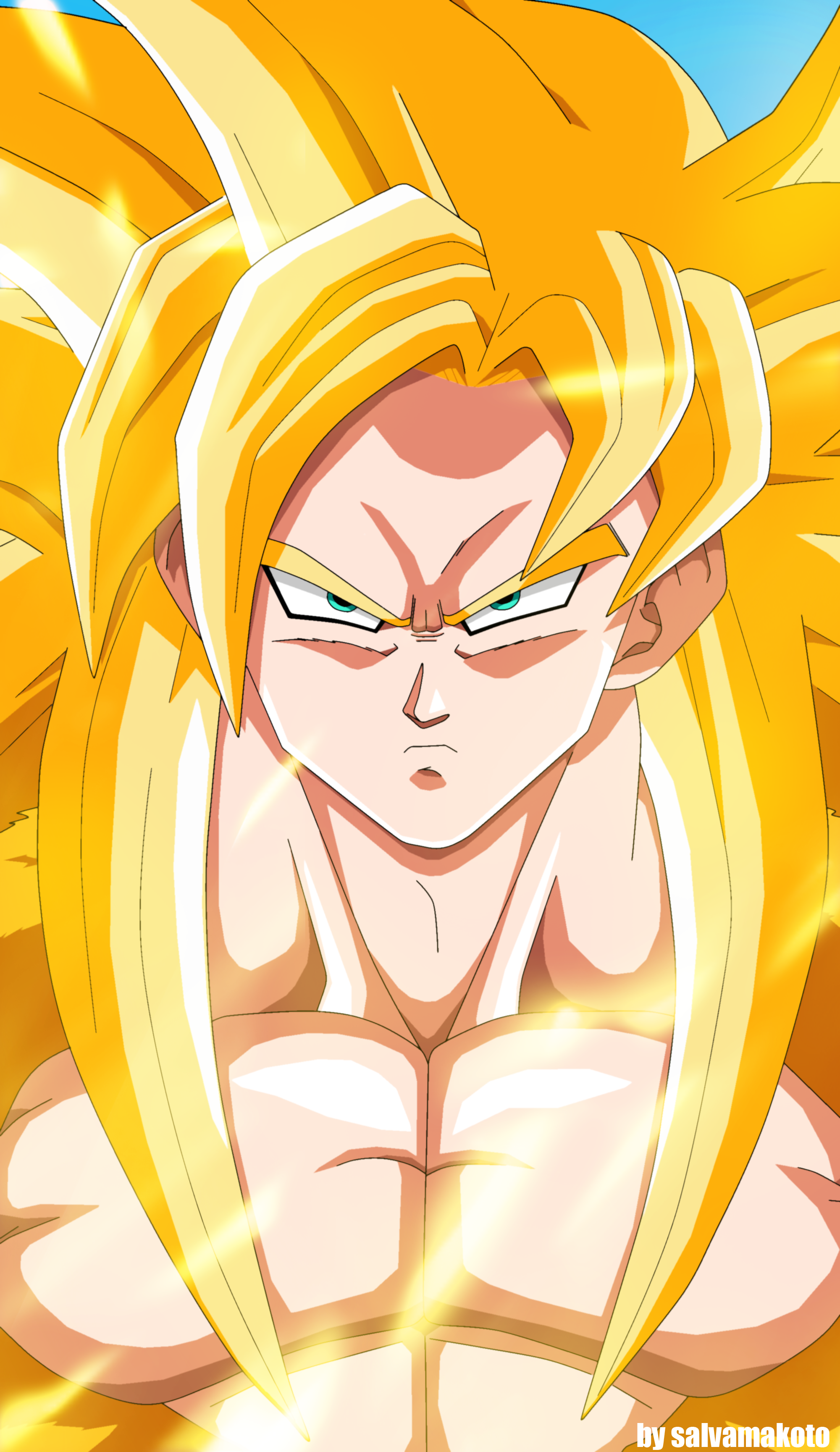 Son Goku Dragon Ball Dragon Ball Z Anime Super Saiyan 3 2000x3457
