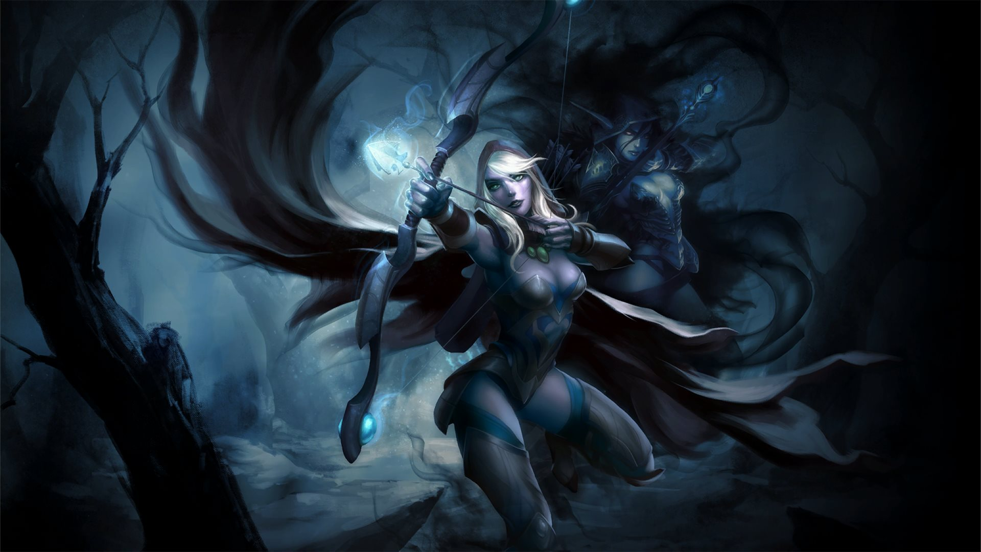 Defense Of The Ancient Dota Valve Valve Corporation Hero Fantasy Art Drow Ranger Bow Bow And Arrow I 1920x1080