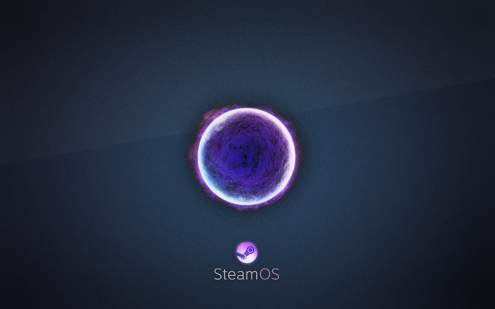 Steam OS Steam Software Logo Blue Background 1920x1200