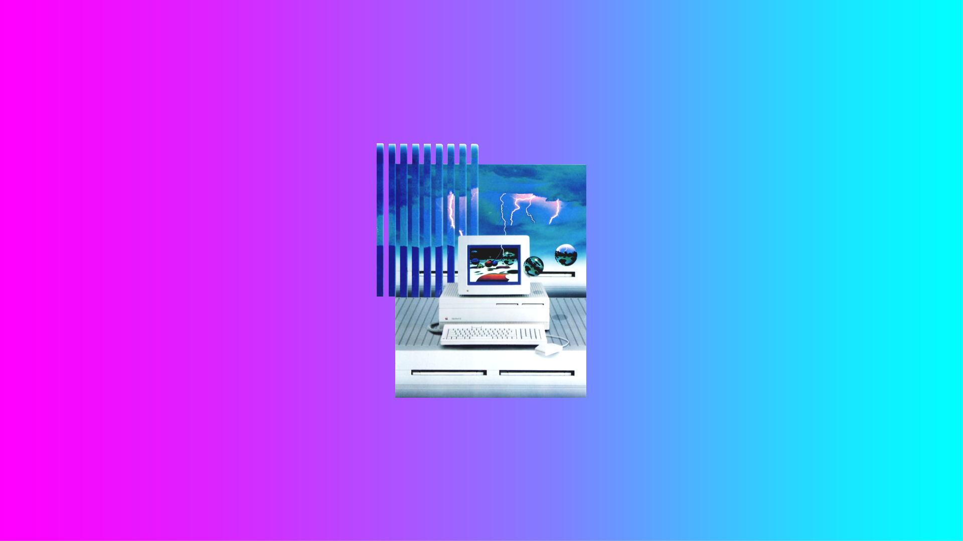 Vaporwave 1990s Computer Pink 1920x1080