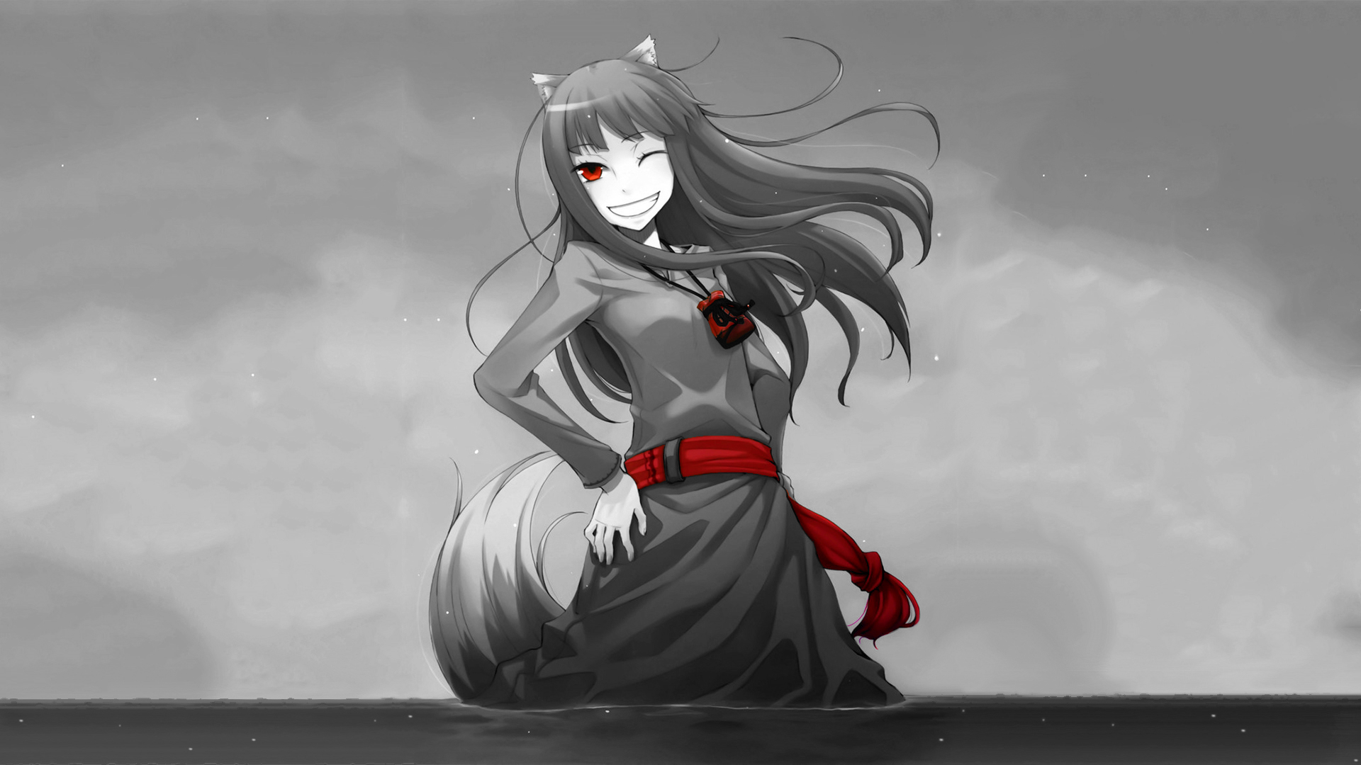 Anime Girls Anime Spice And Wolf Holo Spice And Wolf Okamimimi 1920x1080