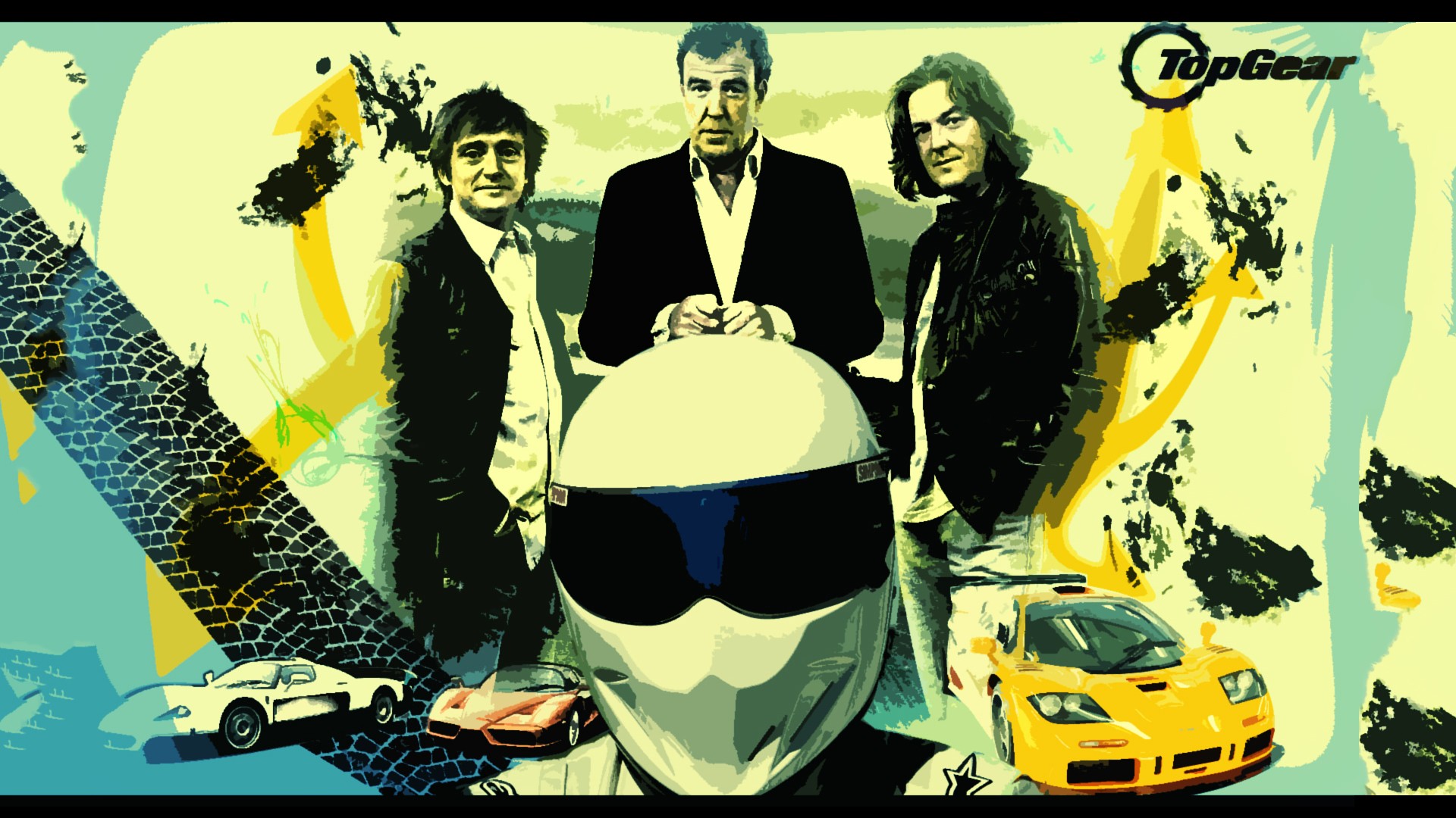 Top Gear The Stig Jeremy Clarkson James May Richard Hammond Car Captain Slow 1920x1080