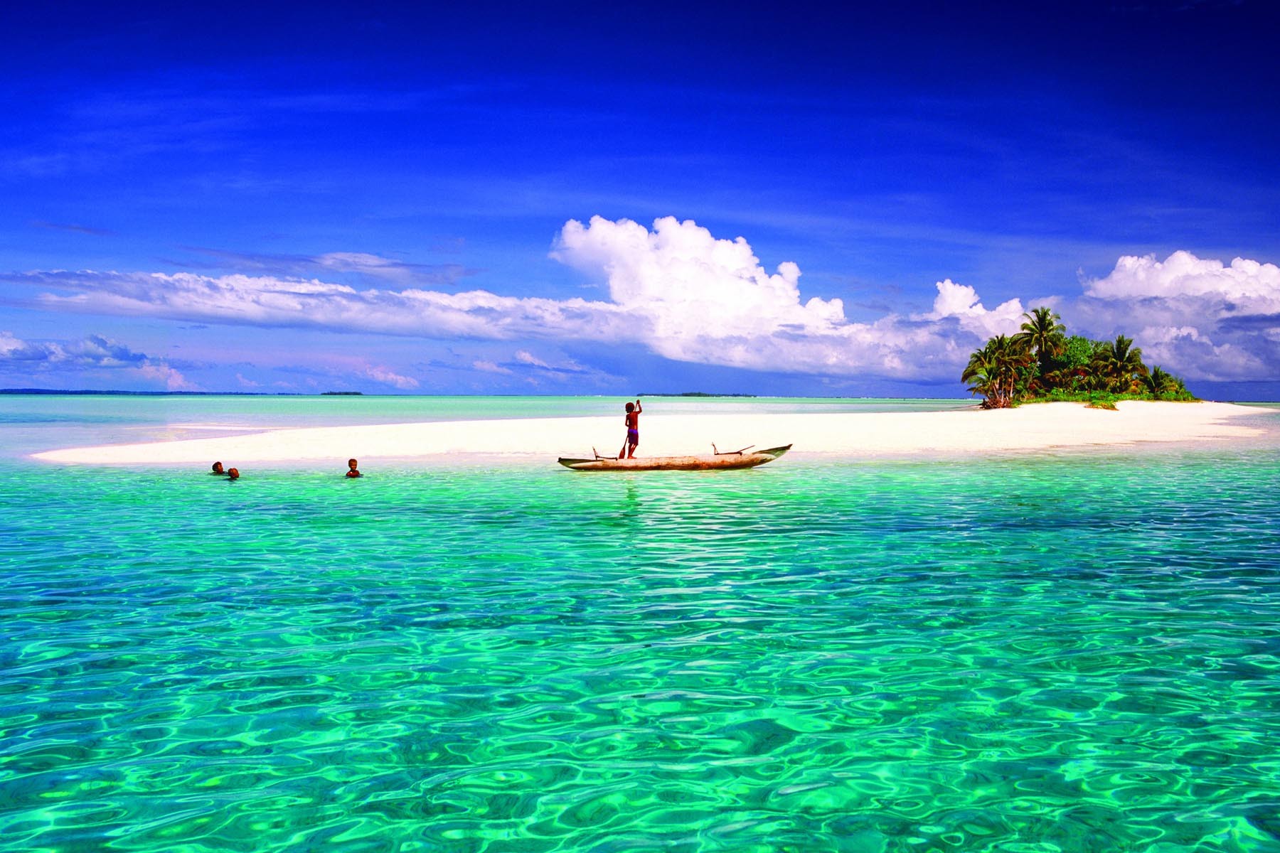 Beach Sand Tropical Atolls Sea 1800x1200