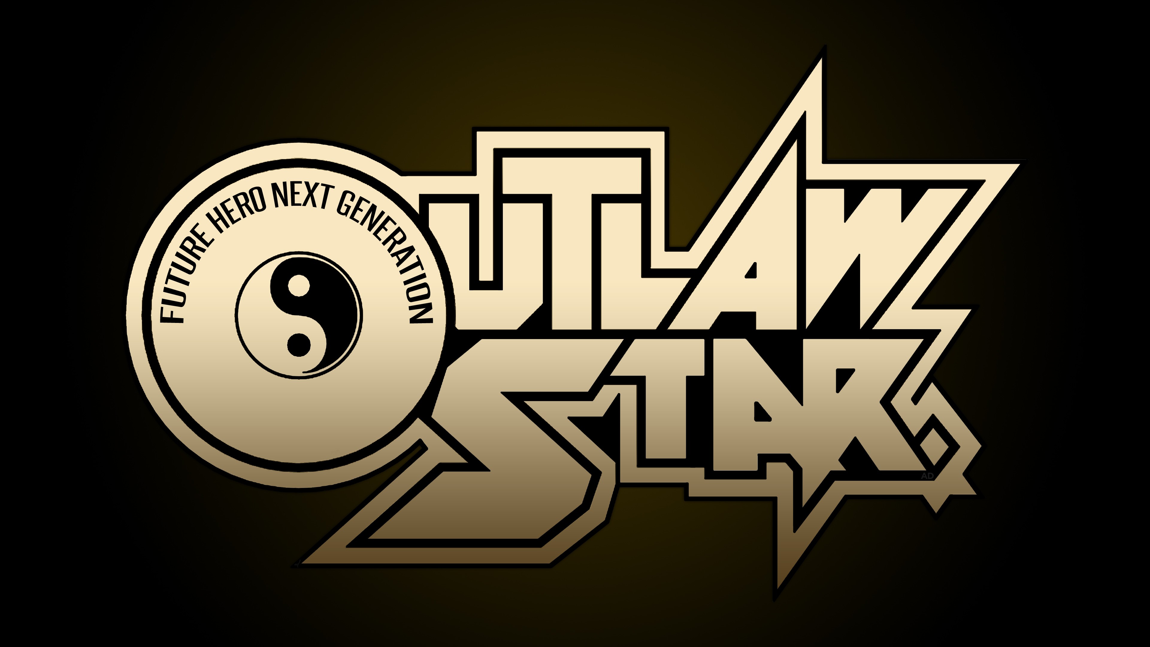 Typography Gradient Outlaw Star Anime 3840x2160