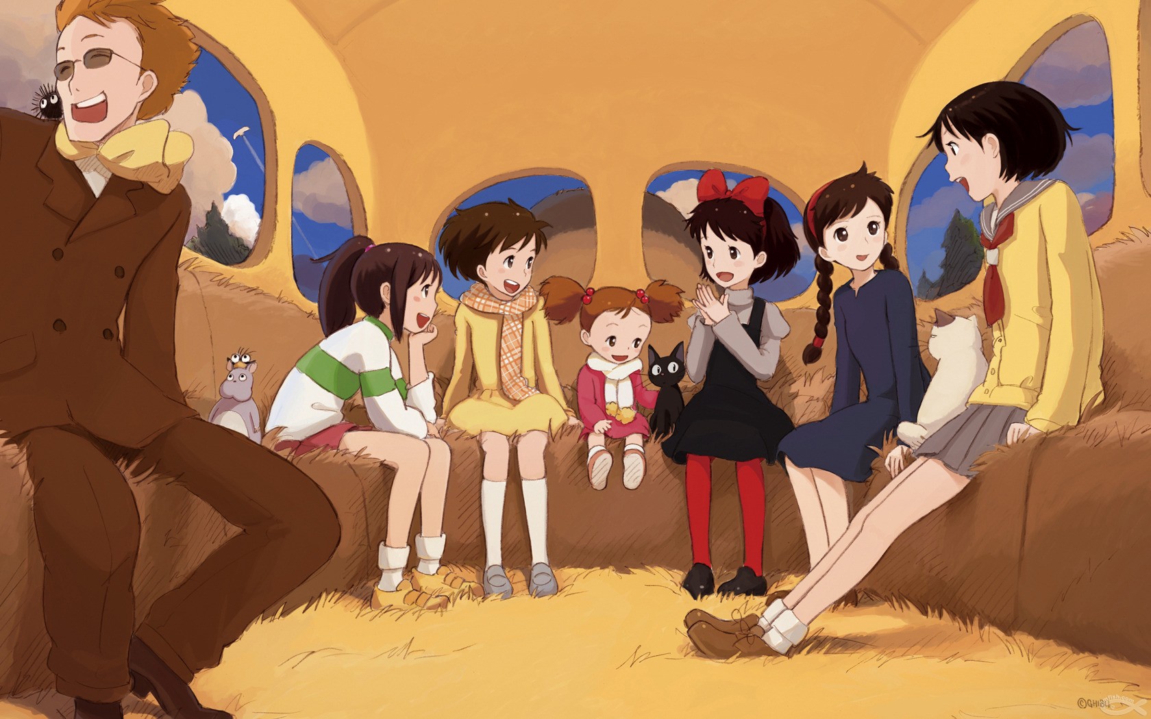 Anime Anime Girls Anime Boys Studio Ghibli Kikis Delivery Service Spirted Away 1680x1050