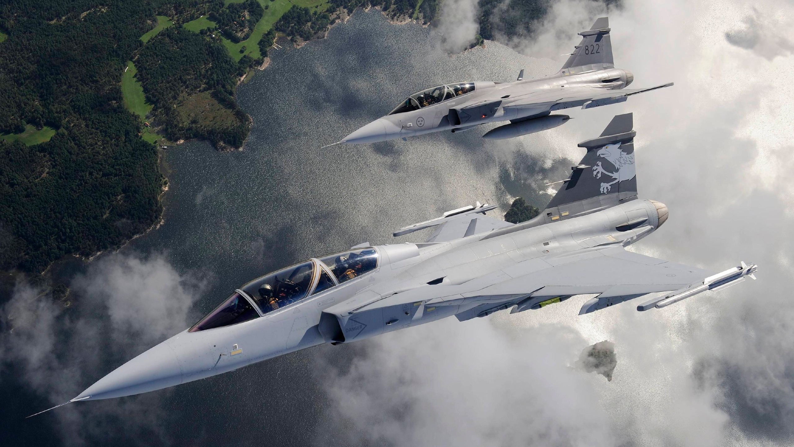 Military Military Aircraft Swedish Air Force JAS 39 Gripen 2560x1440