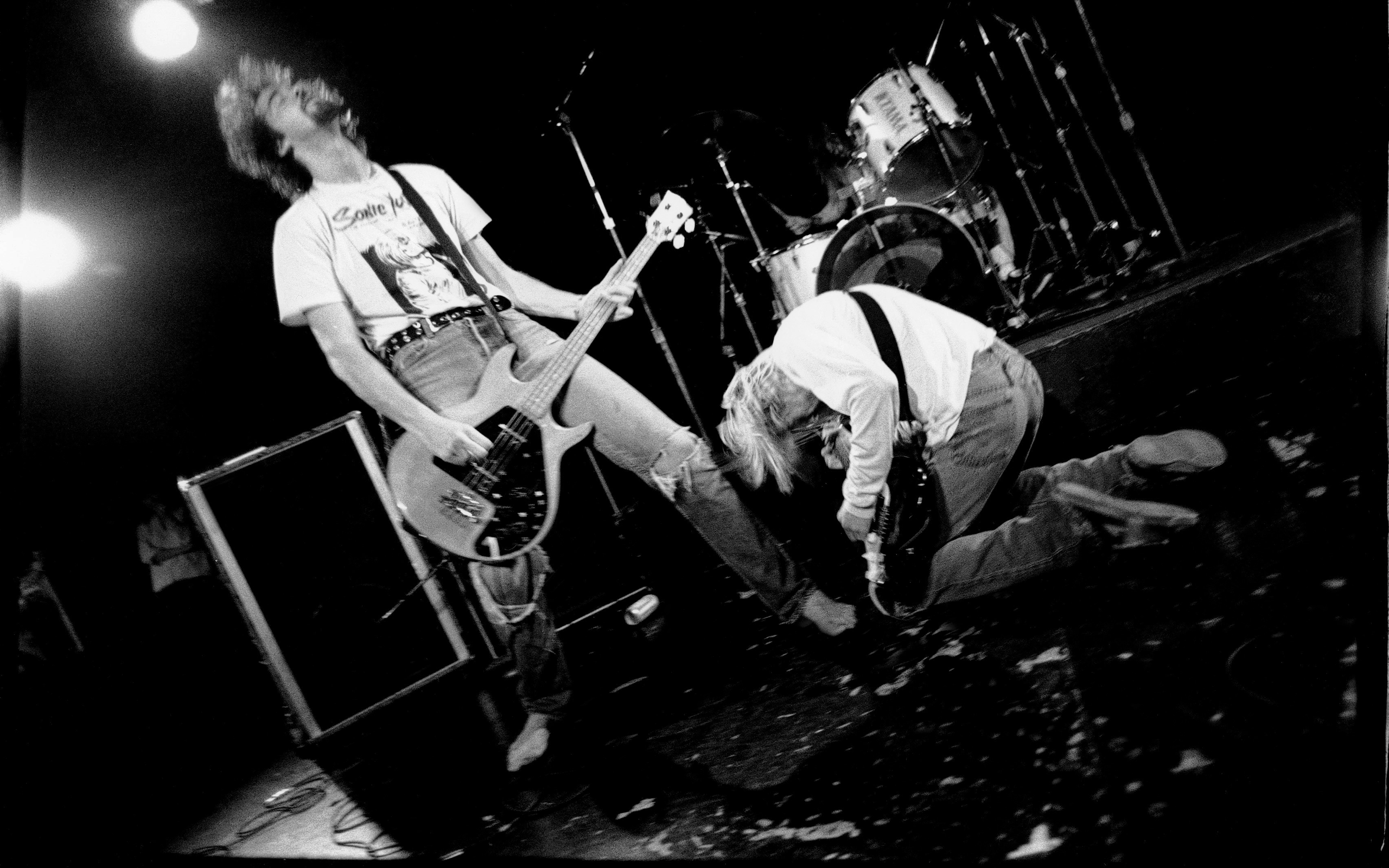Nirvana Krist Novoselic Kurt Cobain Dave Grohl 2560x1600