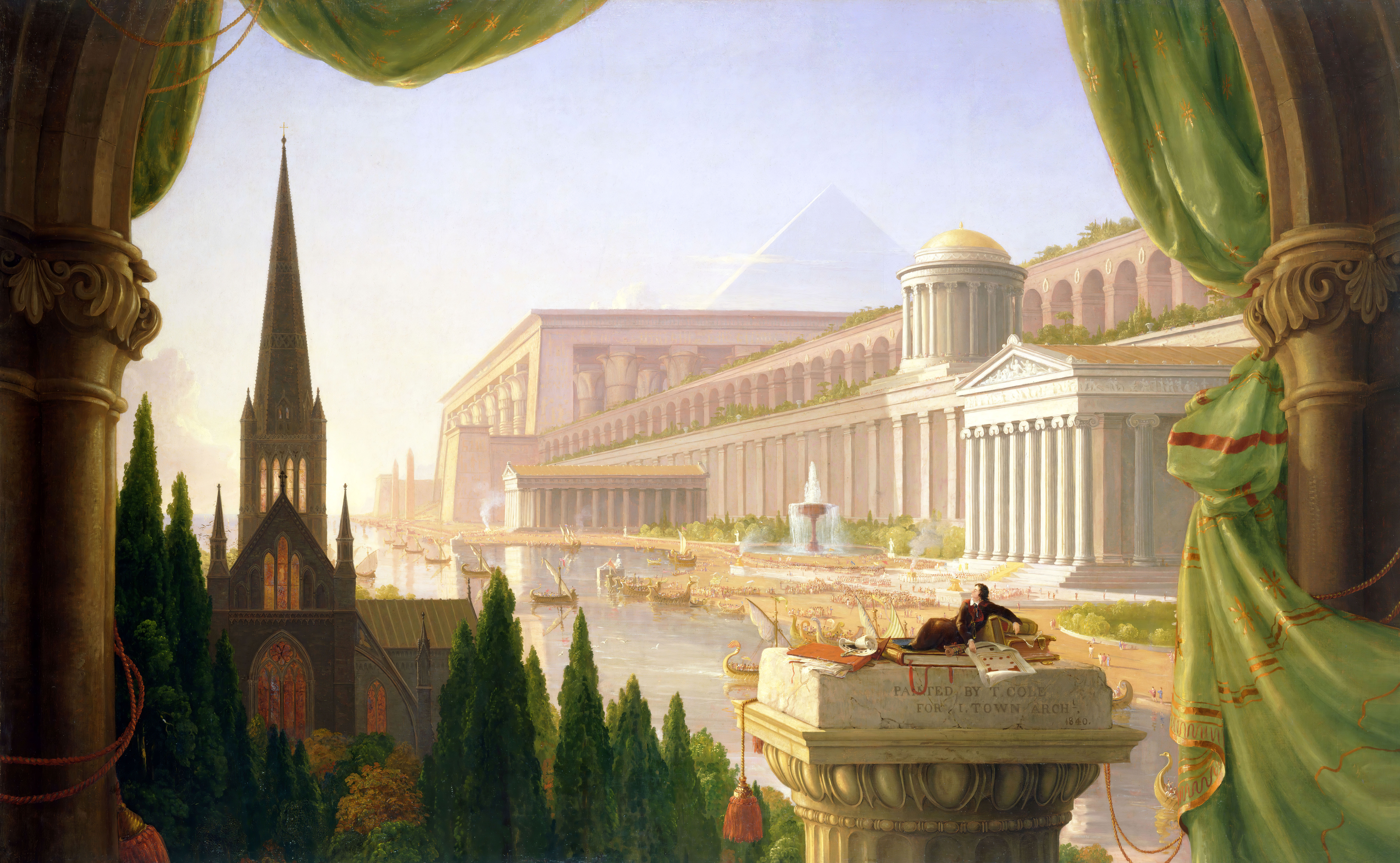 The Architect S Dream Thomas Cole Painting Classic Art 10000x6169