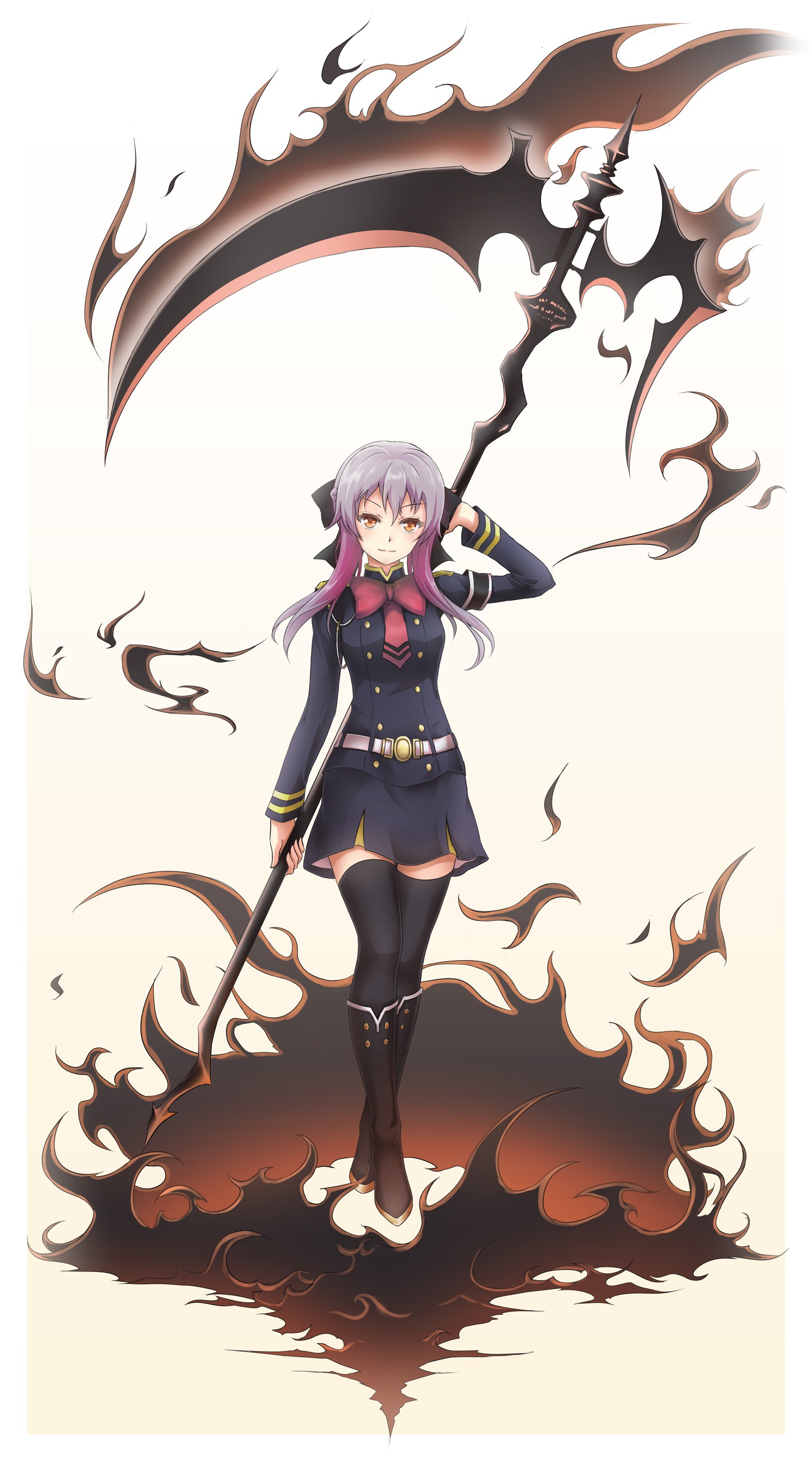 Anime Girls Owari No Seraph Hiiragi Shinoa 1800x3250