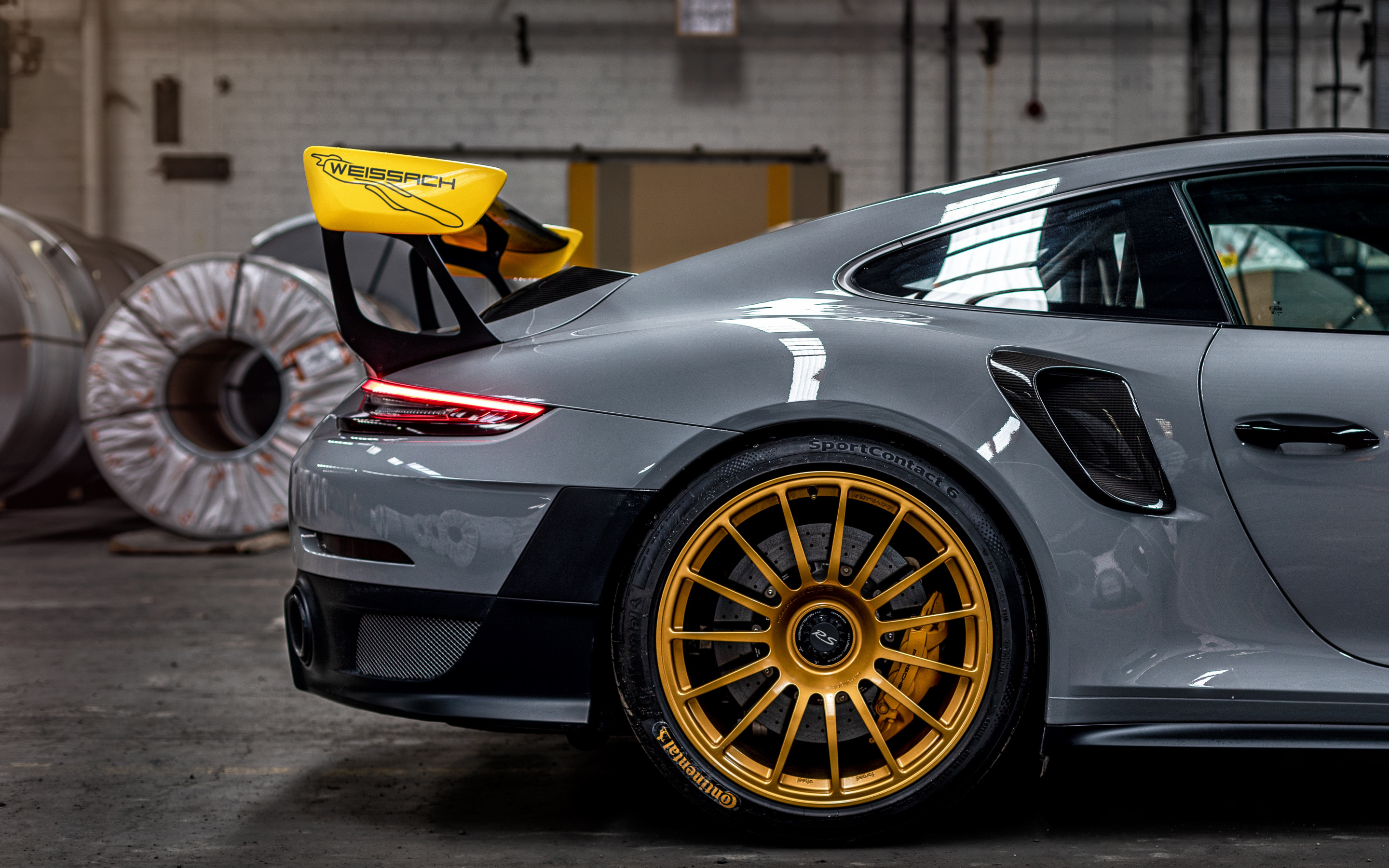 2019 Porsche 911 GT2 RS Vehicle Car Grey Cars Colored Wheels Spoilers 2880x1800