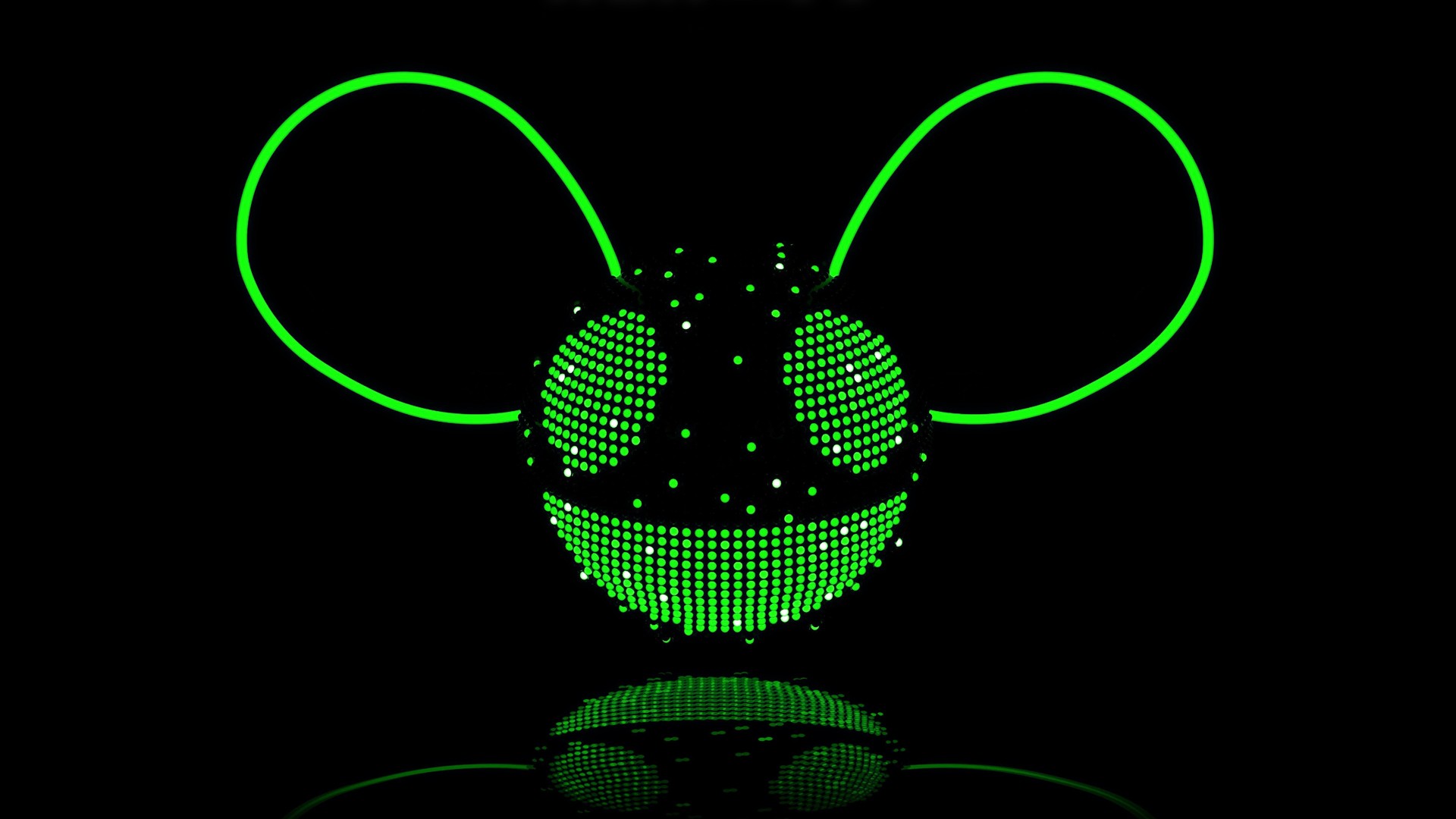 Deadmau5 Green Digital Art Dots 1920x1080