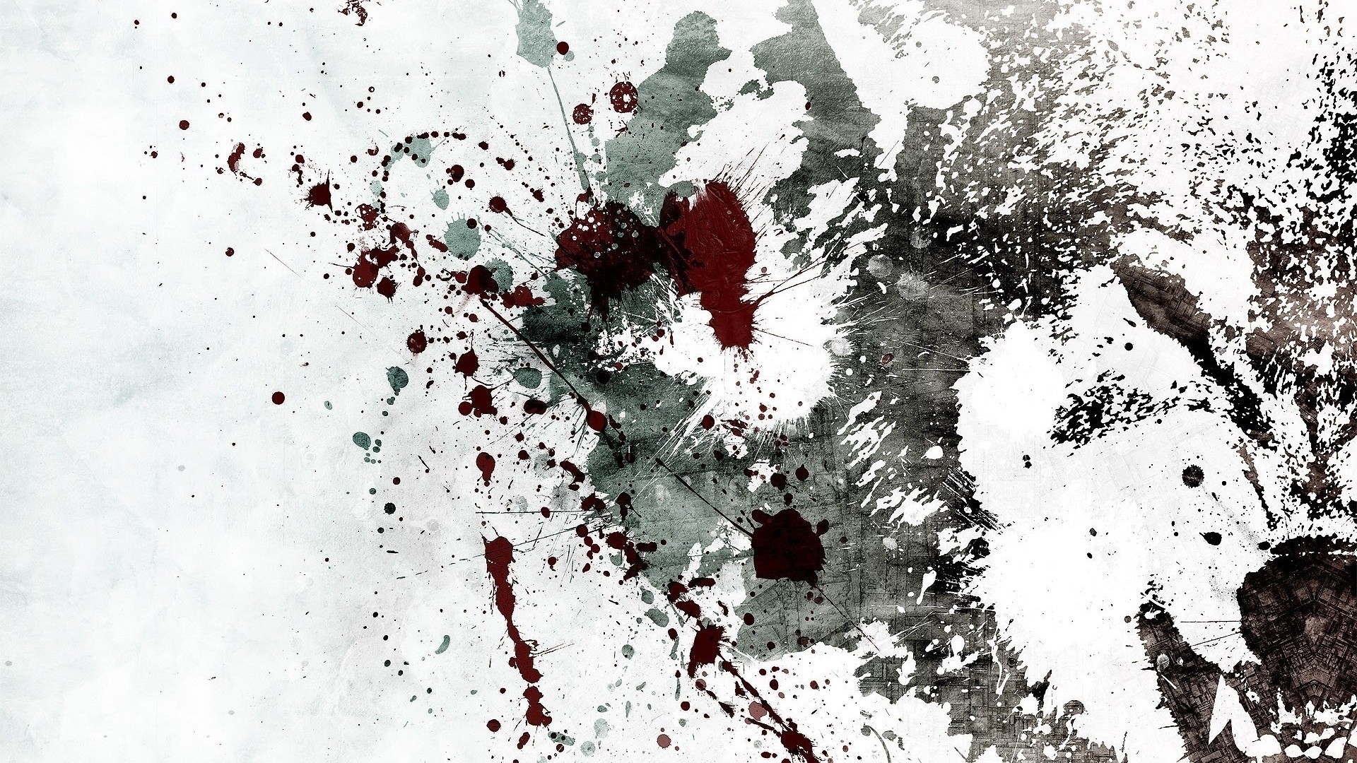 Grunge Paint Splatter Artwork Alex Cherry 1920x1080