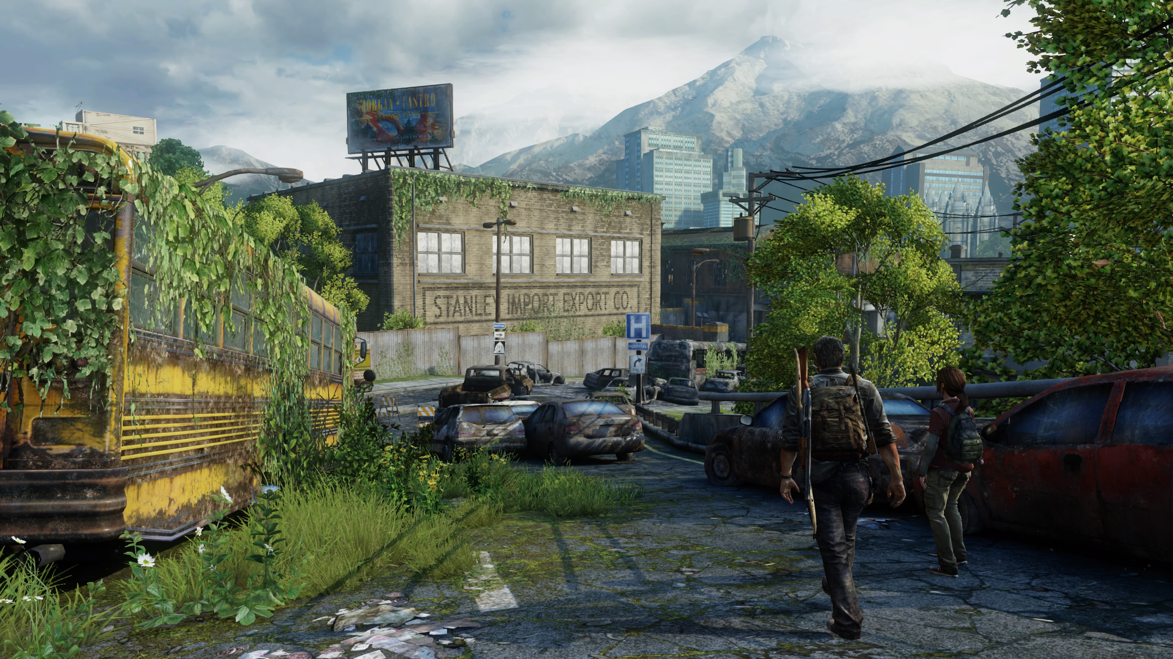 The Last Of Us Ellie Joel Apocalyptic Video Games Screen Shot Ruins PlayStation 4 Wreck Video Game C 3840x2160