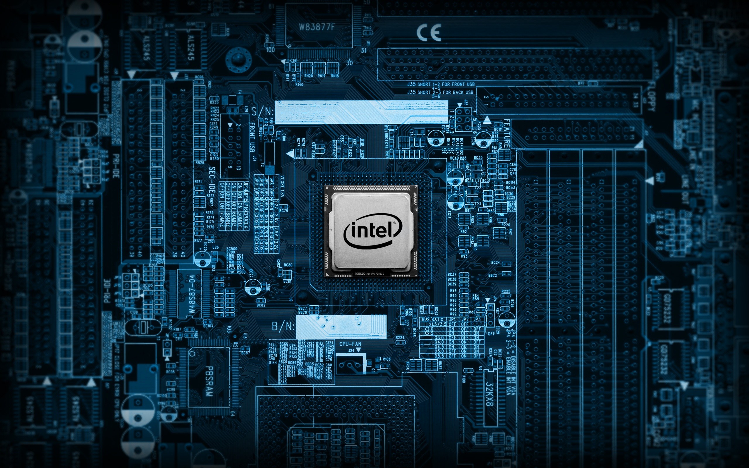 Computer Circuitry Intel Motherboards Electronics 2560x1600