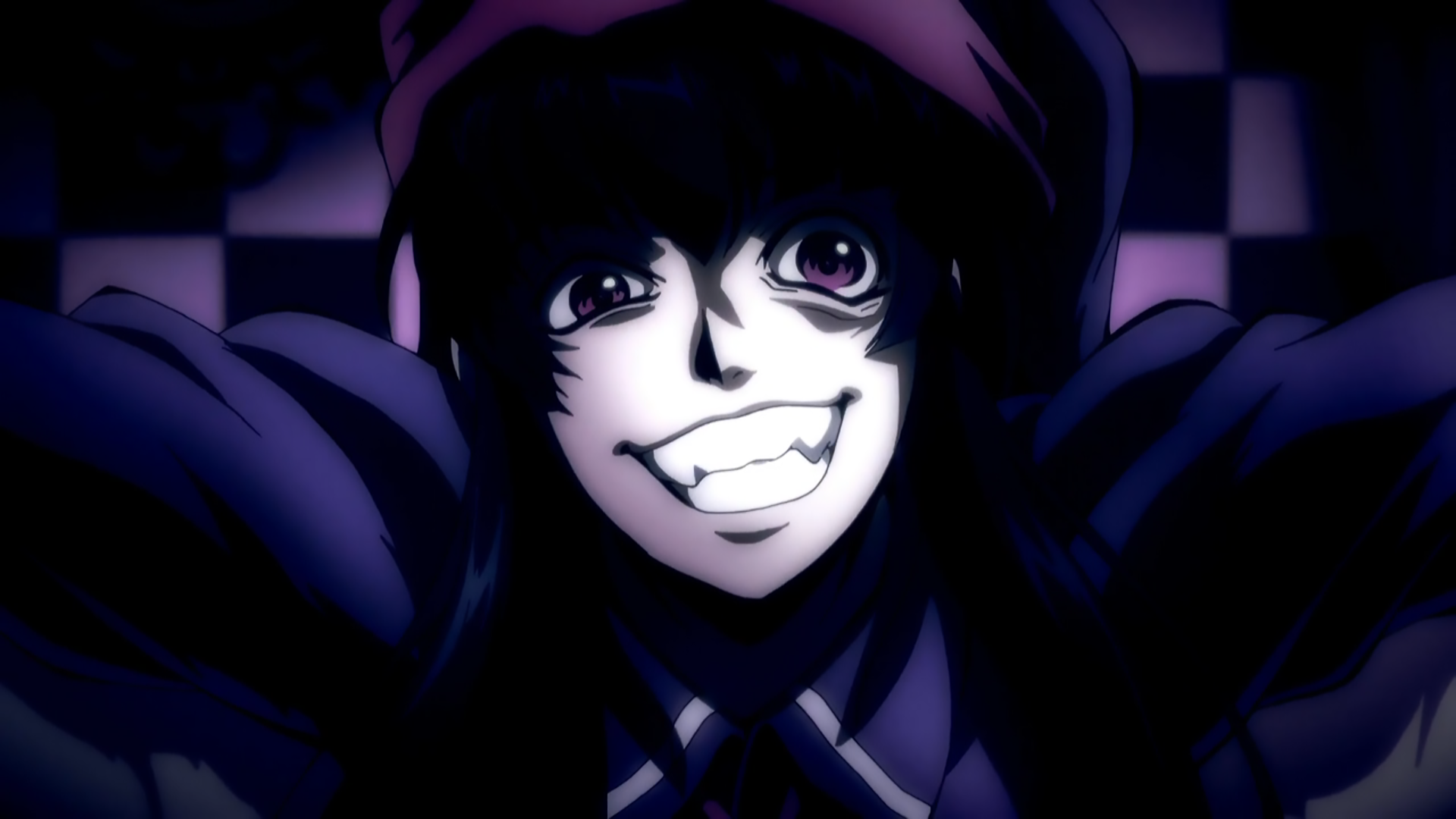 Anime Drifters Purple Eyes Teeth Face 1920x1080
