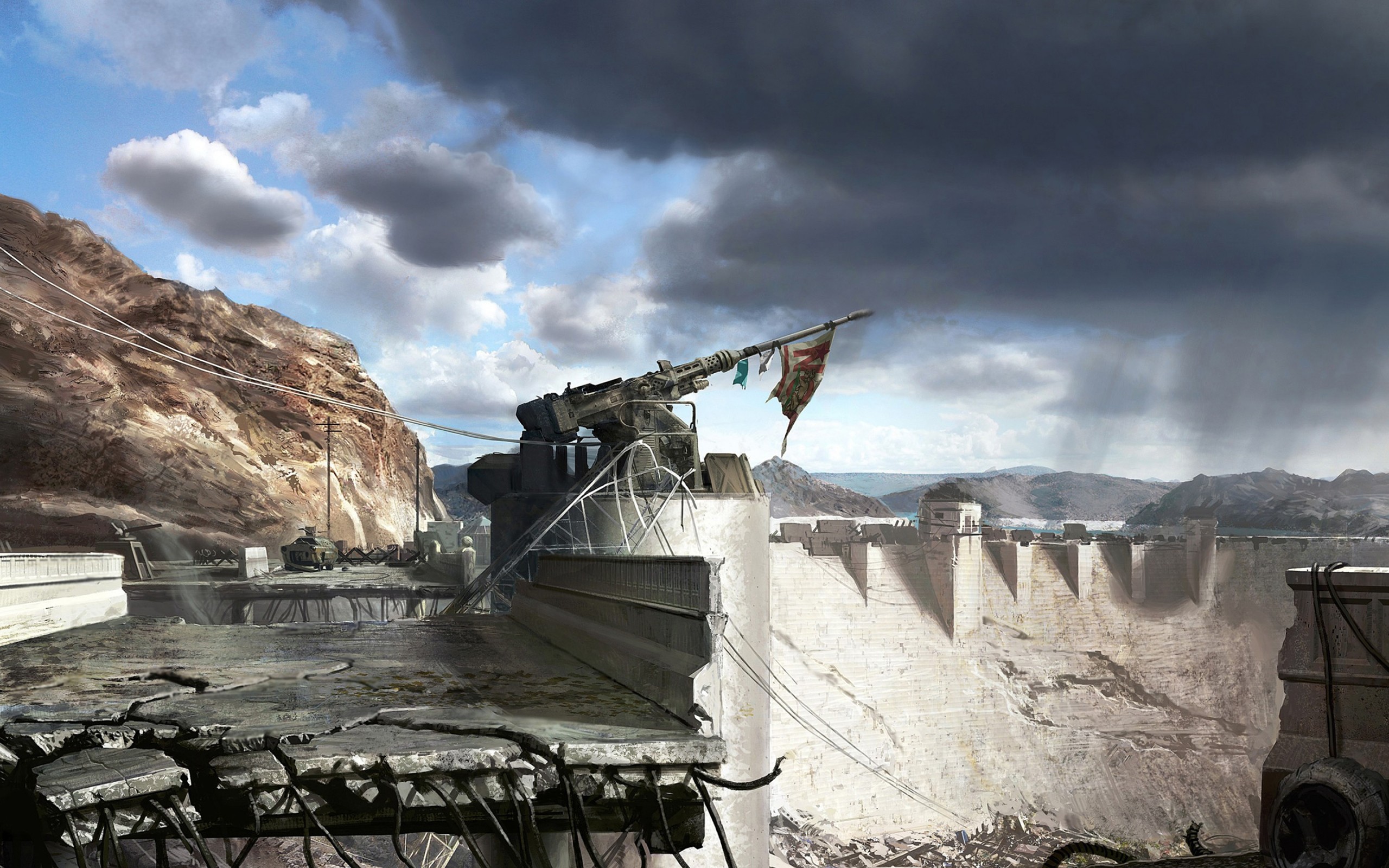 Video Games Fallout Fallout New Vegas Hoover Dam 2560x1600