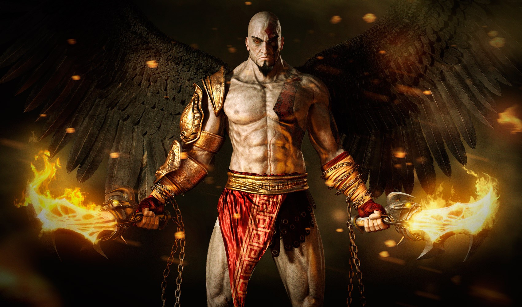 God Of War Kratos Video Games Wings Artwork God Of War Iii 1700x1001