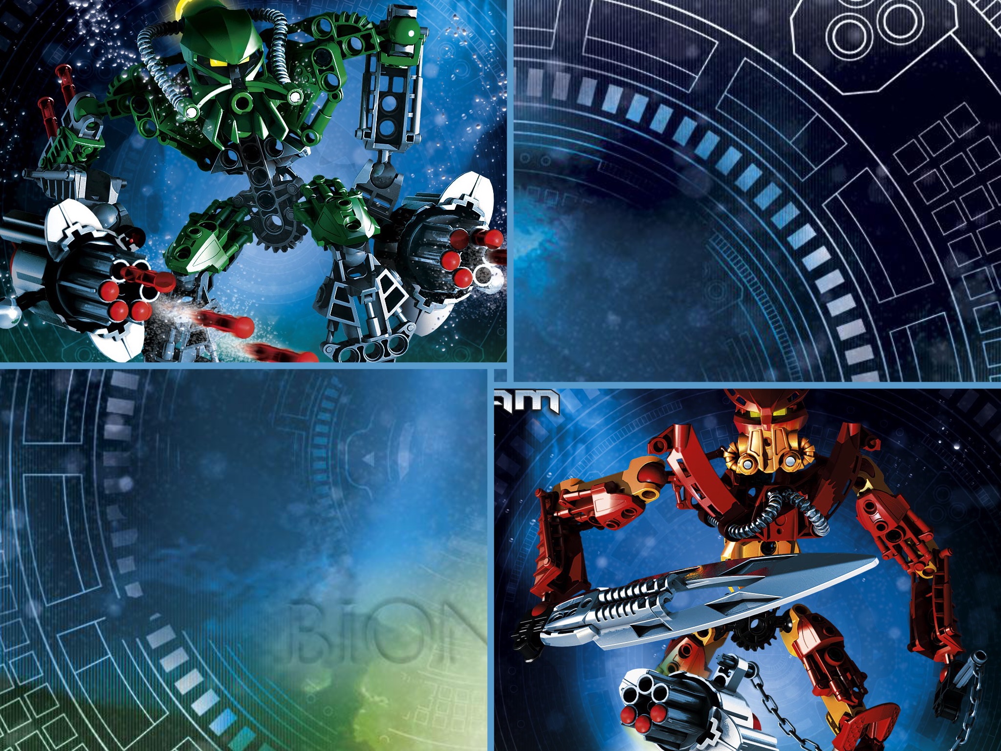 Bionicle Toa Collage Blue 2048x1536