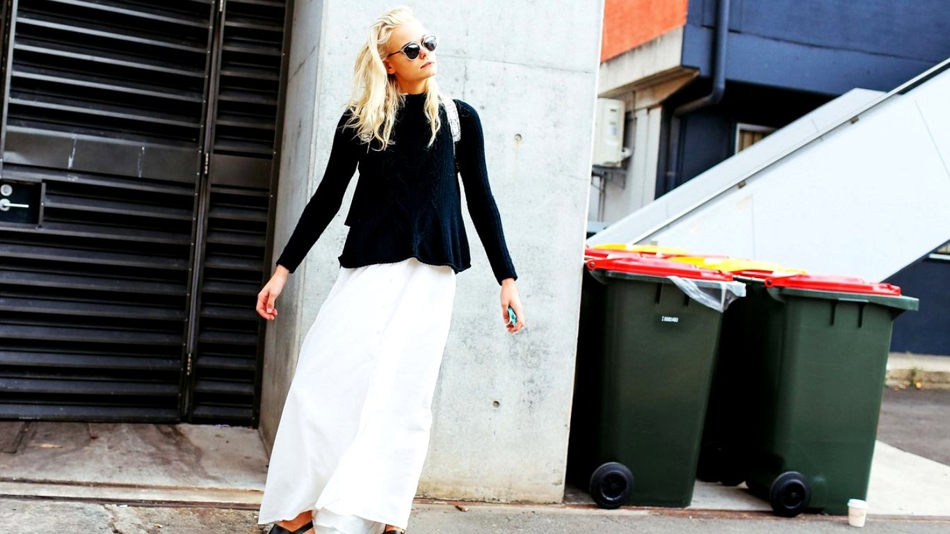 Women Fashion Street Style 1366x768