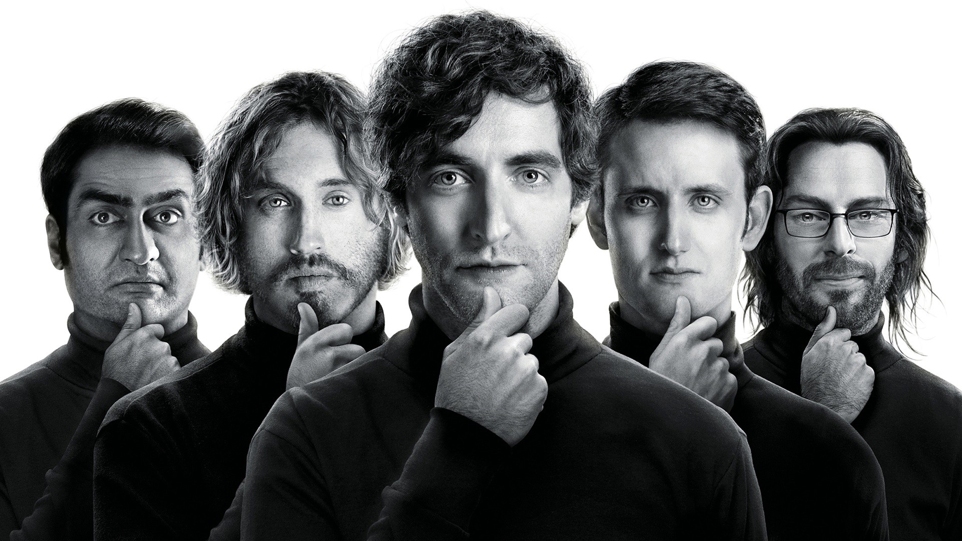 Silicon Valley HBO Men TV Humor Thumbs Up Monochrome Frontal View Hand Gesture 1920x1080