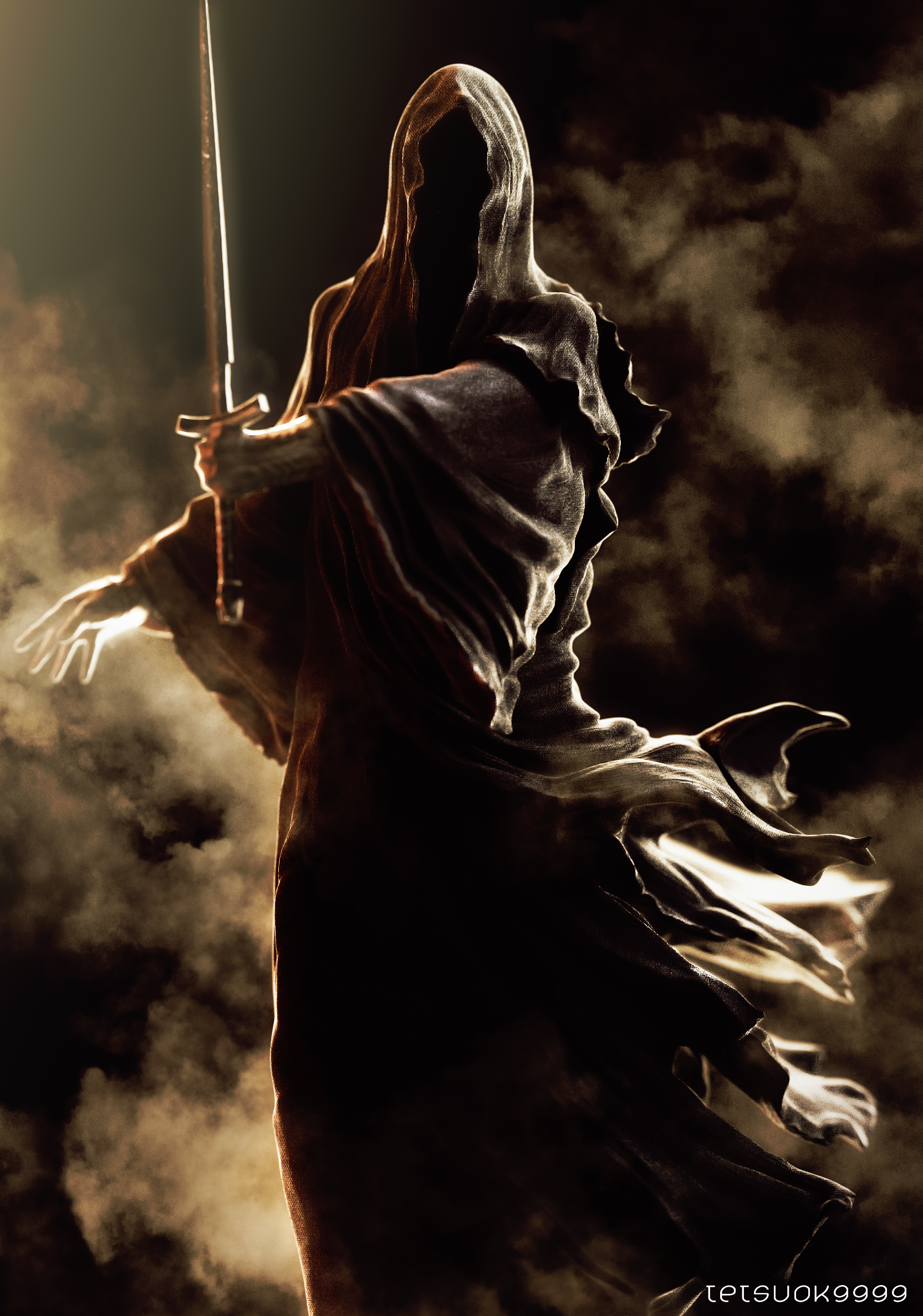 The Lord Of The Rings Nazgul Sword Fantasy Art 1665x2374