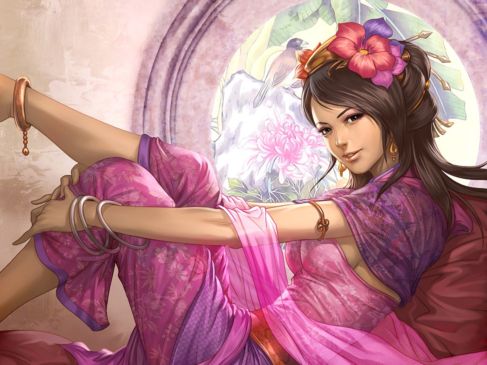 Dynasty Warriors Diao Chan Video Games Brunette 1600x1200