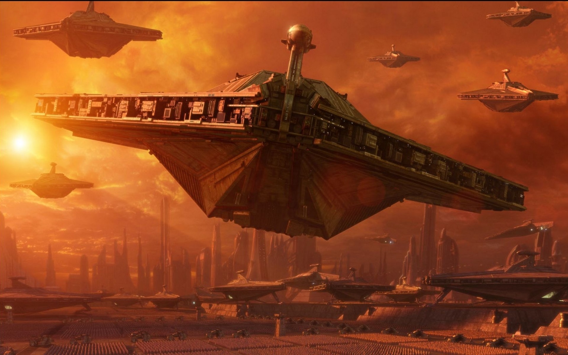 Star Wars Attack Of The Clones Star Destroyer 1920x1200