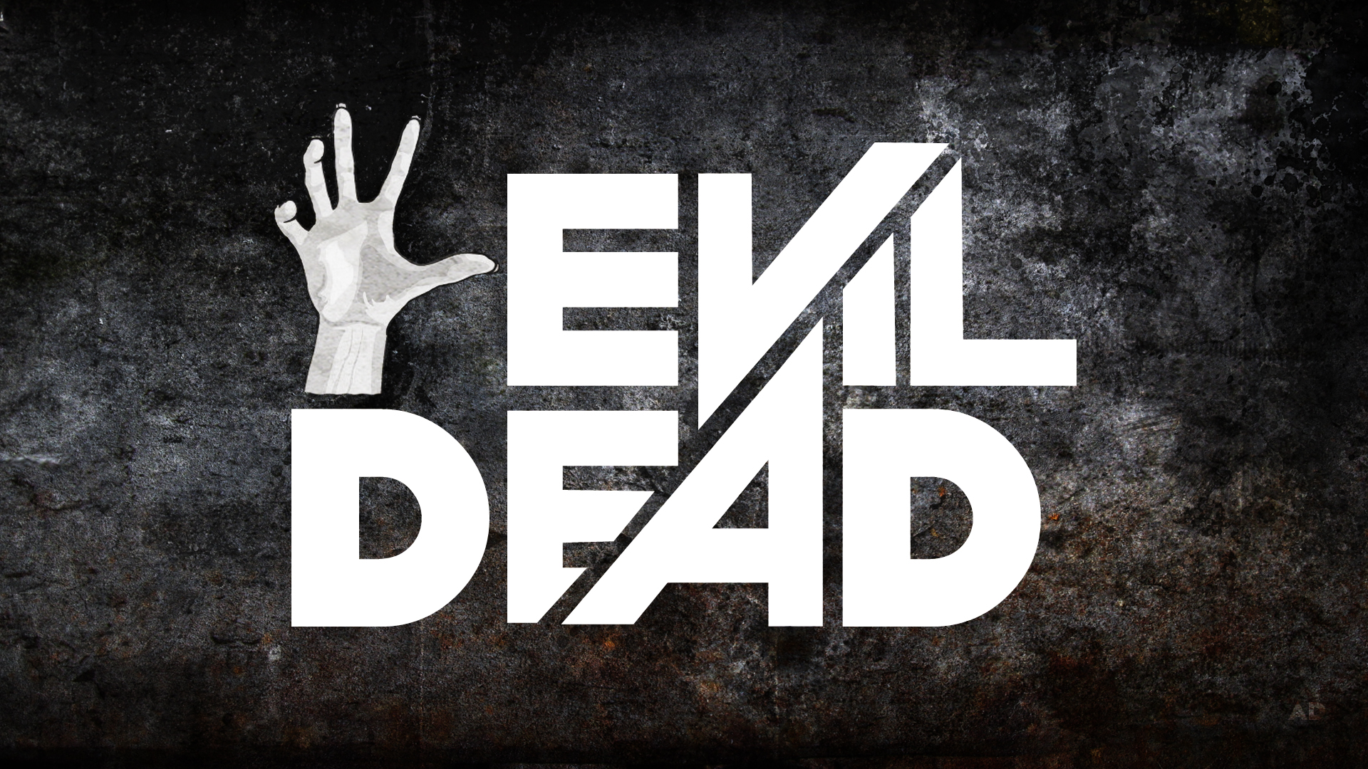 Digital Art Typography Evil Dead Grunge 1920x1080