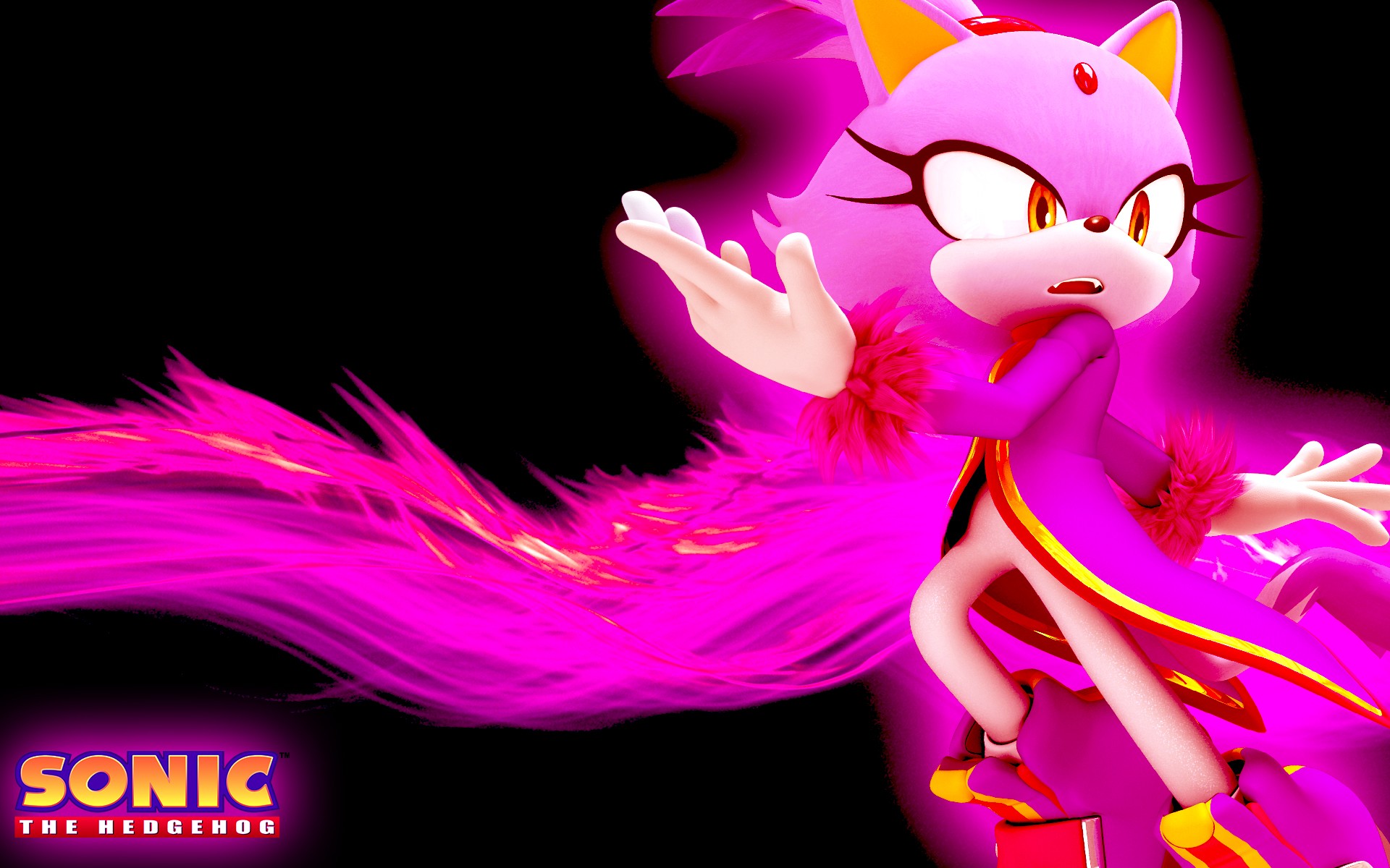 Burning Blaze Sonic The Hedgehog 1920x1200