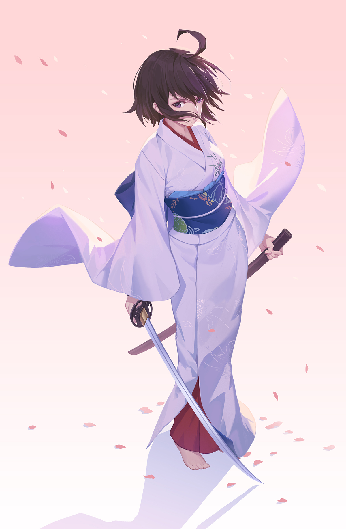 Anime Anime Girls Sword Kimono Dark Hair Kara No Kyoukai 1200x1832