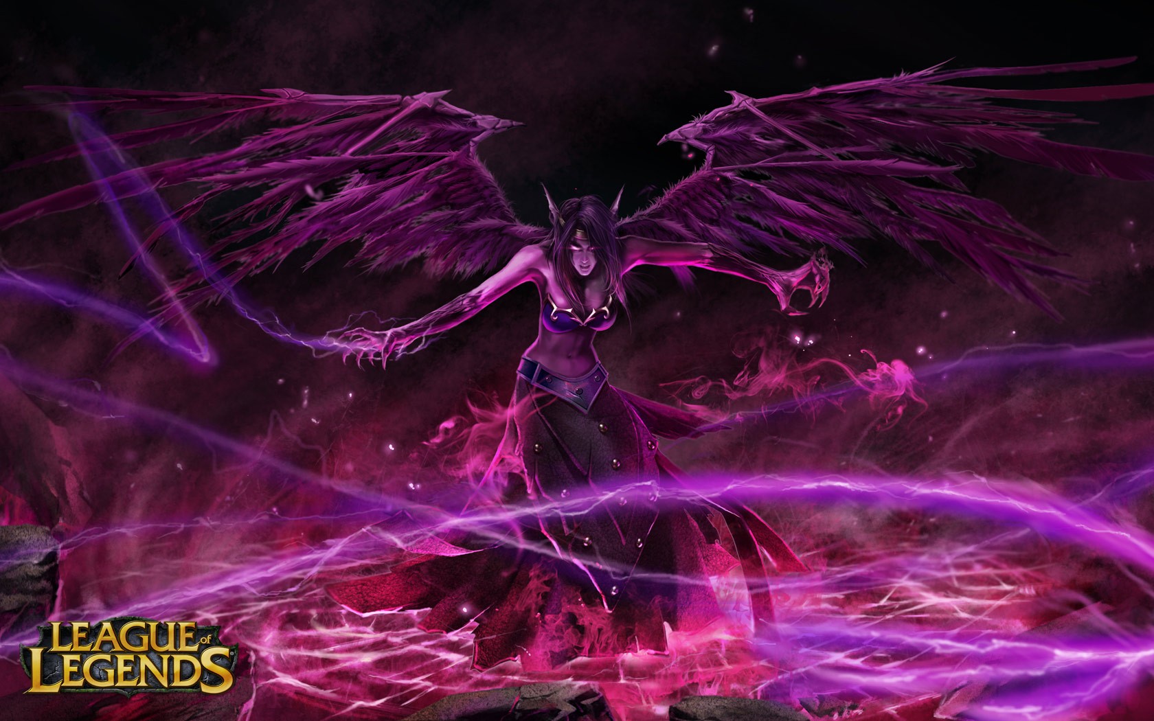 Magic League Of Legends Morgana League Of Legends Magenta 1680x1050