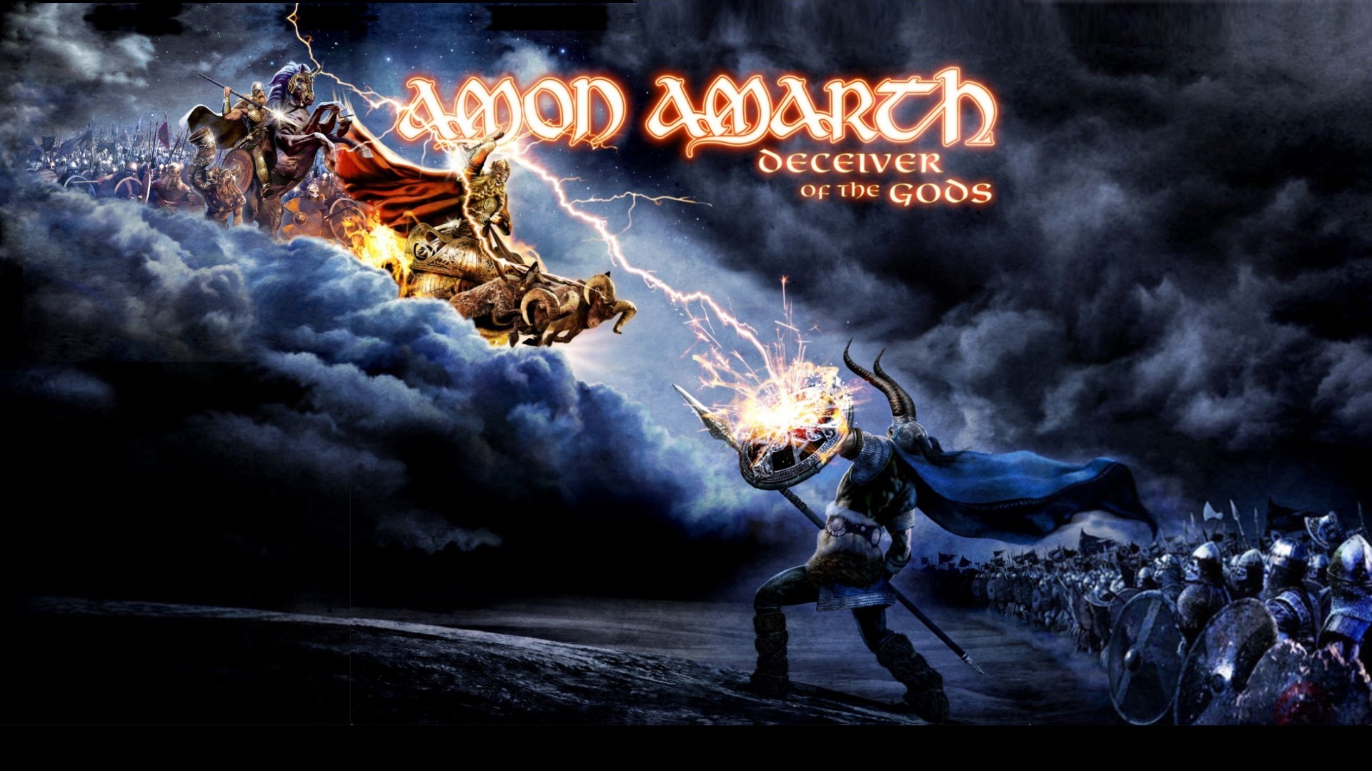 Amon Amarth Melodic Death Metal Vikings Battle Warrior Fantasy Battle Digital Art Fantasy Art Mediev 1920x1080