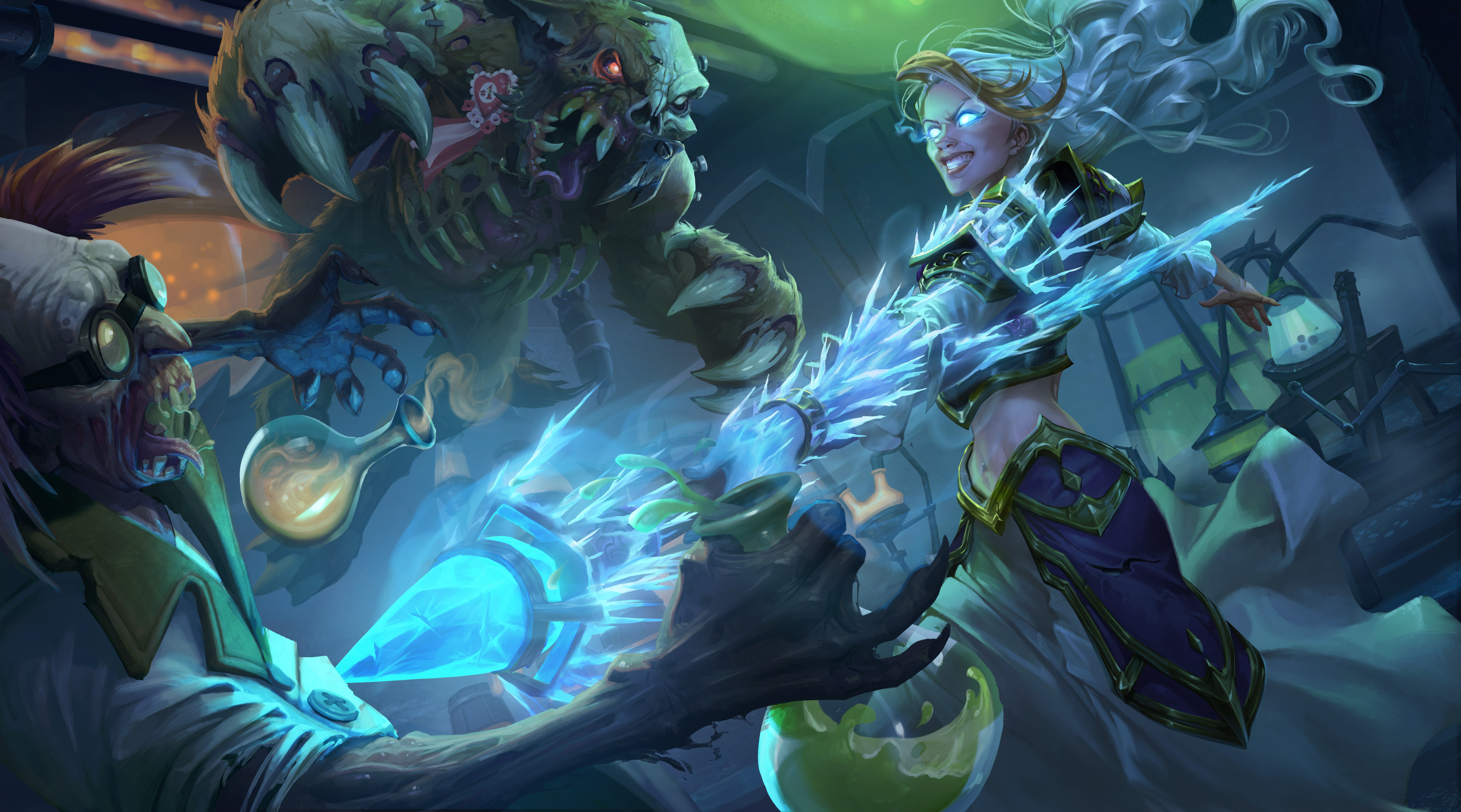 Hearthstone Heroes Of Warcraft Knights Of The Frozen Throne Jaina Proudmoore Video Games Magic Blizz 7516x4180