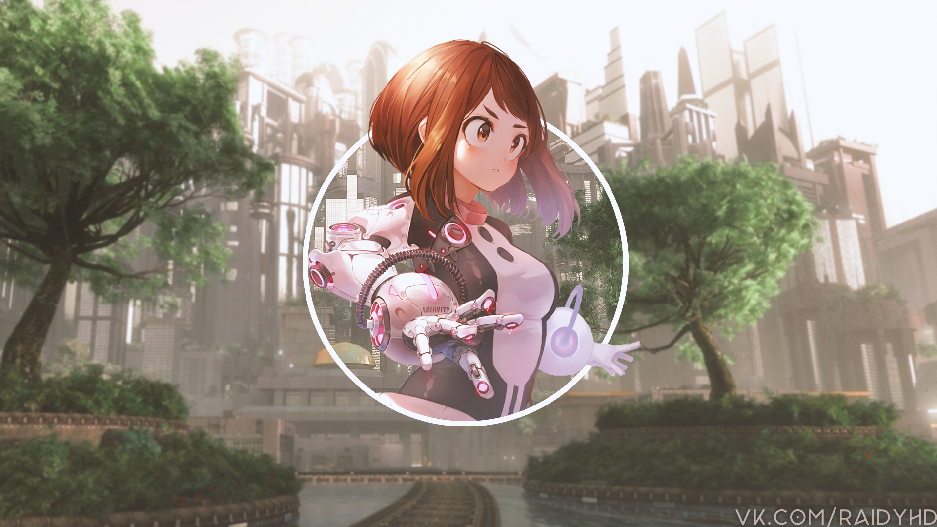 Anime Anime Girls Picture In Picture Ochako Uraraka Boku No Hero Academia 1920x1080