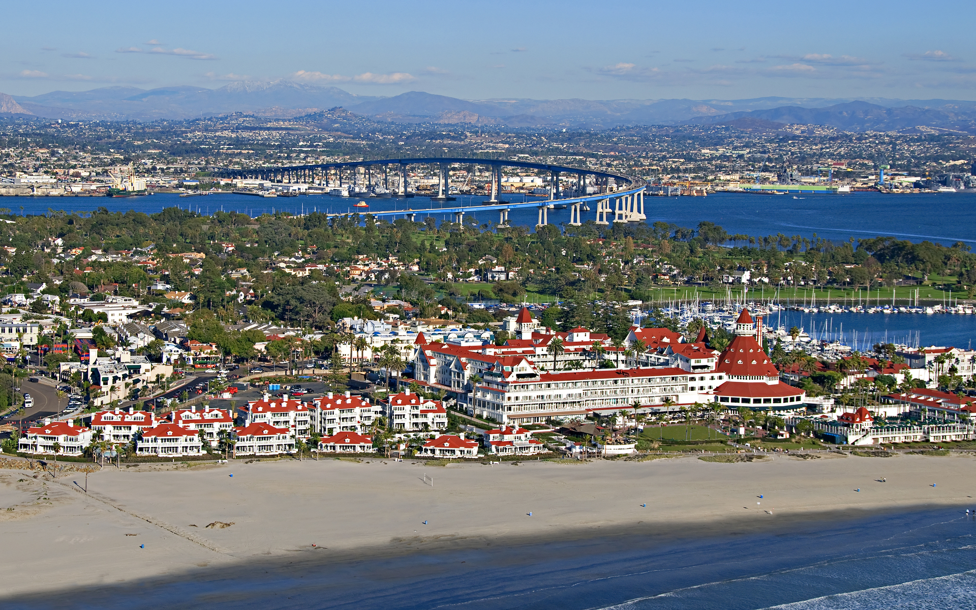 USA California San Diego City Town Beach Coranado Island 1920x1200