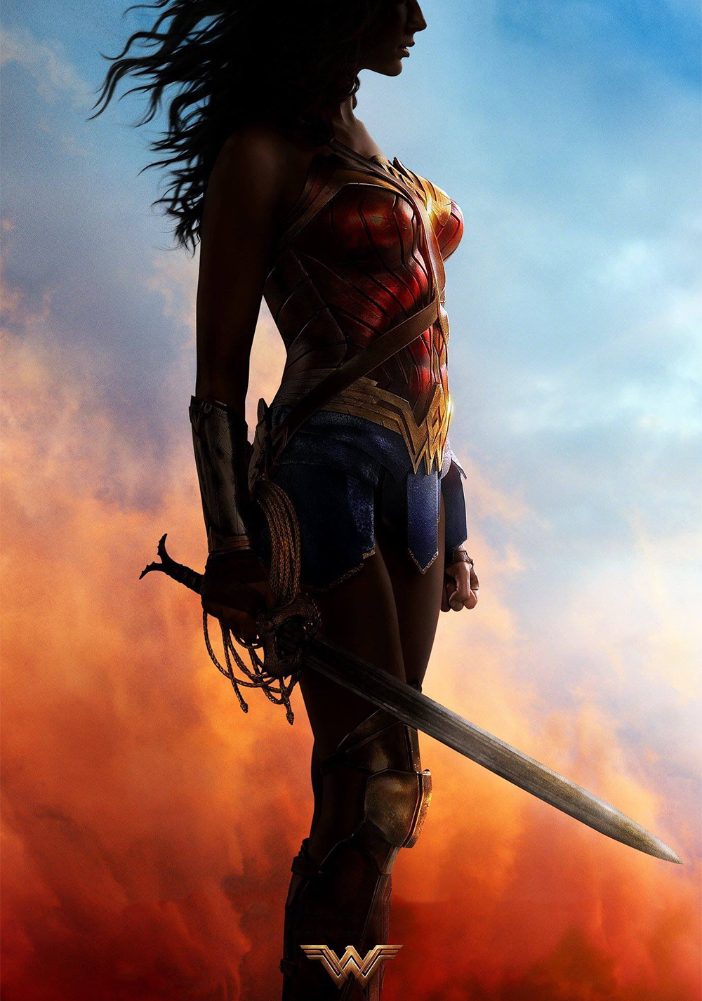 Wonder Woman Gal Gadot DC Universe Superheroines Poster Superwoman Vertical Portrait Display 1000x1426